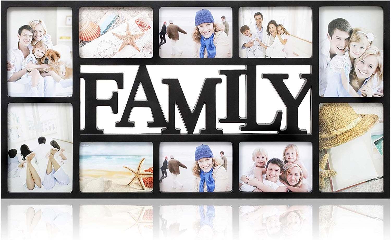 PMS FRIENDS/FAMILY 6 X 4" 10 PHOTO COLLAGE FRAME IN WINDOW B