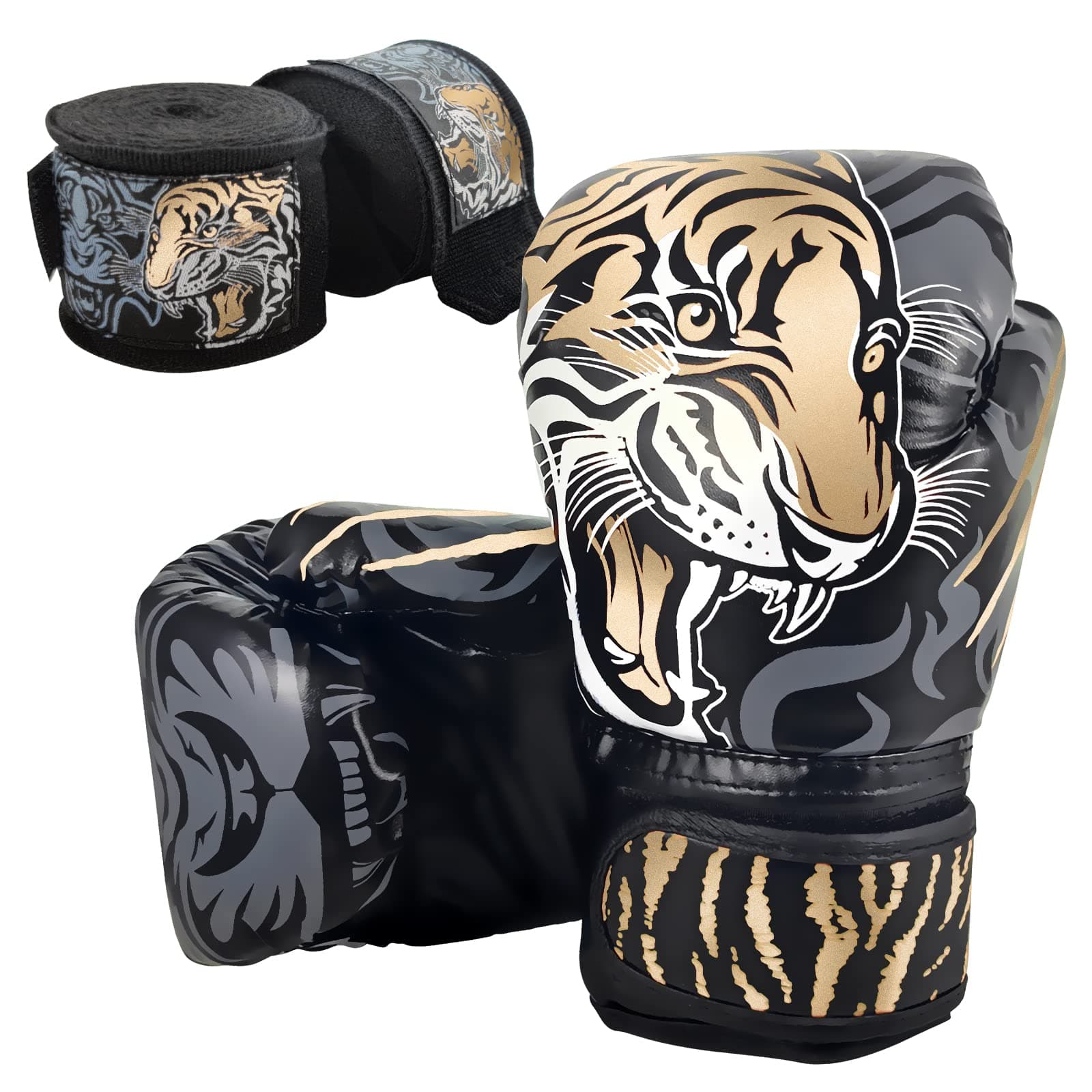 Kids Boxing Gloves with Handwraps for 3-8 Years Girls & Boys, Training Boxing Set, Punching Gloves, for Beginners
