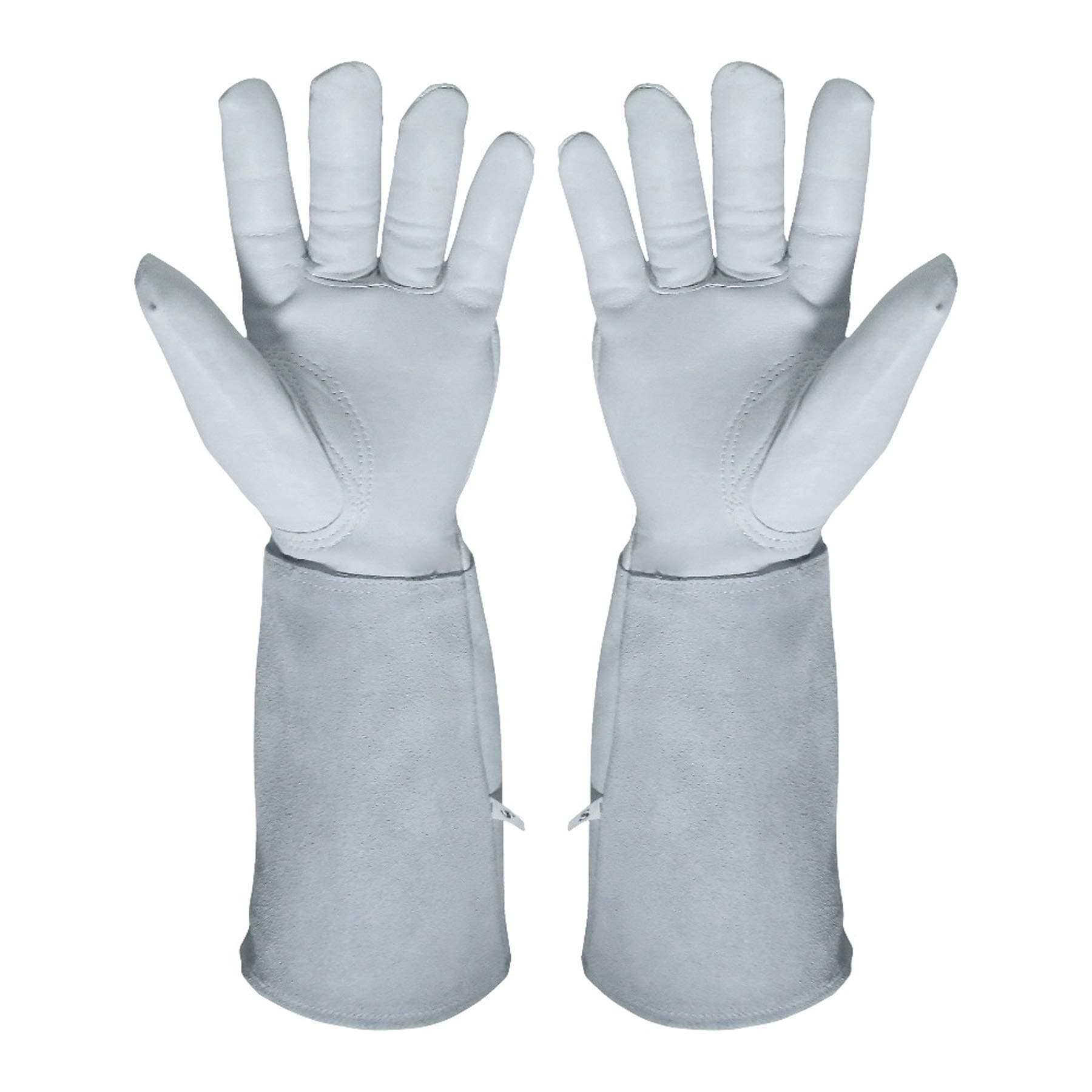 Kim Yuan Gardening Gloves- Acdyion Rose Pruning Thorn & Cut Proof Long Forearm Protection Gauntlet Durable Cowhide Leather Work Garden Gloves Suitable for Pruning Cacti Rose and Thorny Bushes 1 Pair