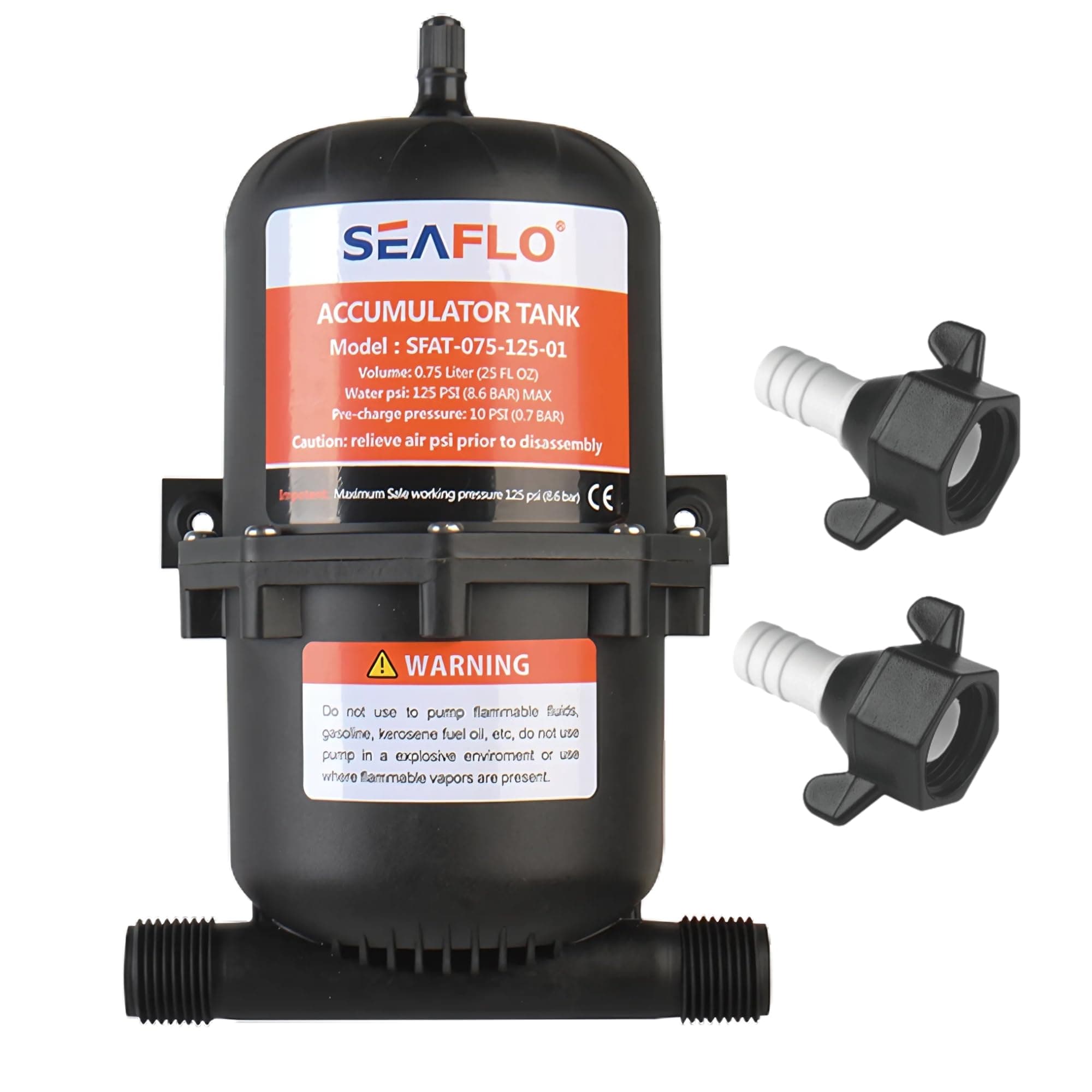 SEAFLOPressurized accumulator tank 0.75/1.0 liters