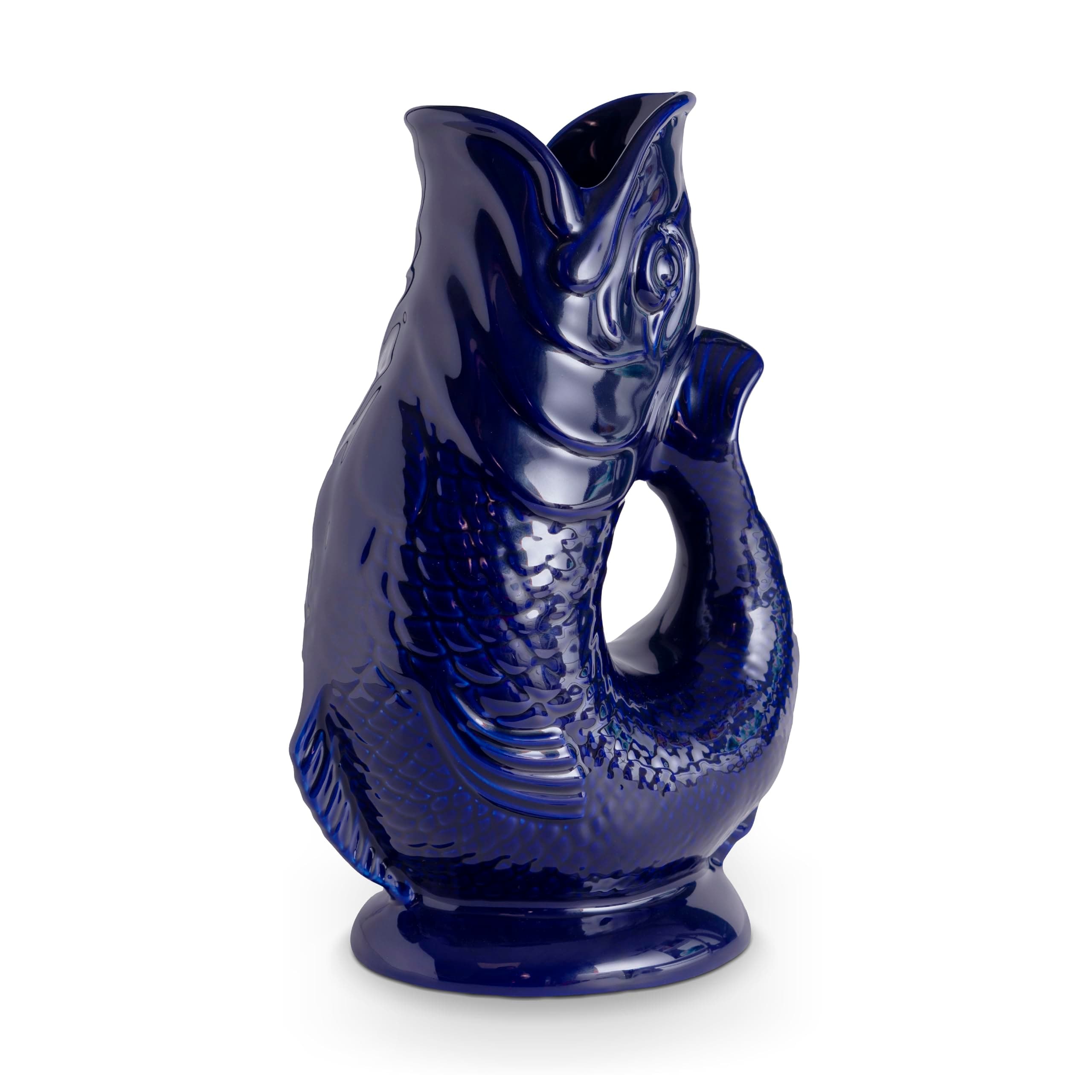 Wade WA967802COB Fish Jug, Earthenware, Iconic UK Heritage, Made in Stoke-on-Trent, 0.6L, Cobalt Blue