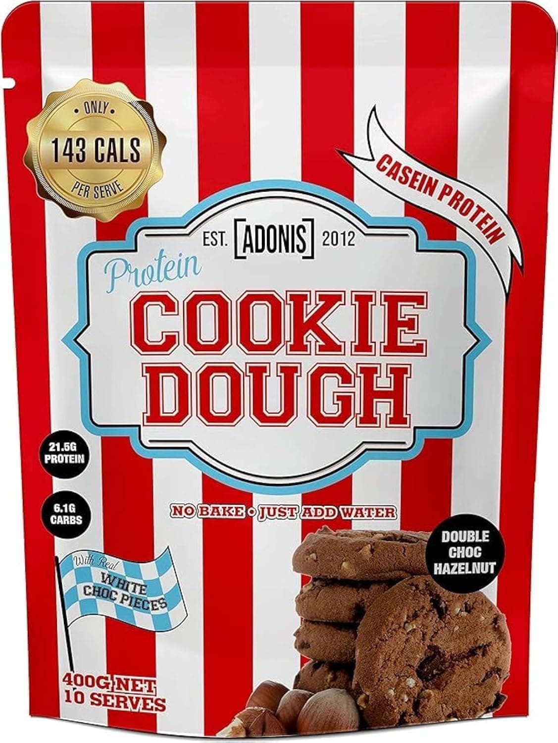 Cookie Dough Double Choc Hazelnut 400g (Double Choc)