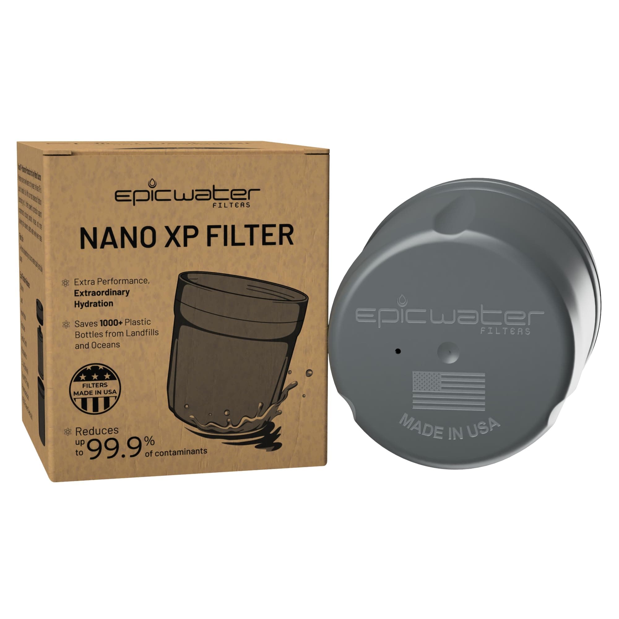 REPLACEMENT FILTER for Epic Pure Water Filtration Pitcher / BPA-Free / Removes Fluoride, Lead, Chromium 6, PFOS, PFOA, Heavy Metals, Microorganisms, Pesticides, Chemicals, Industrial Pollutants
