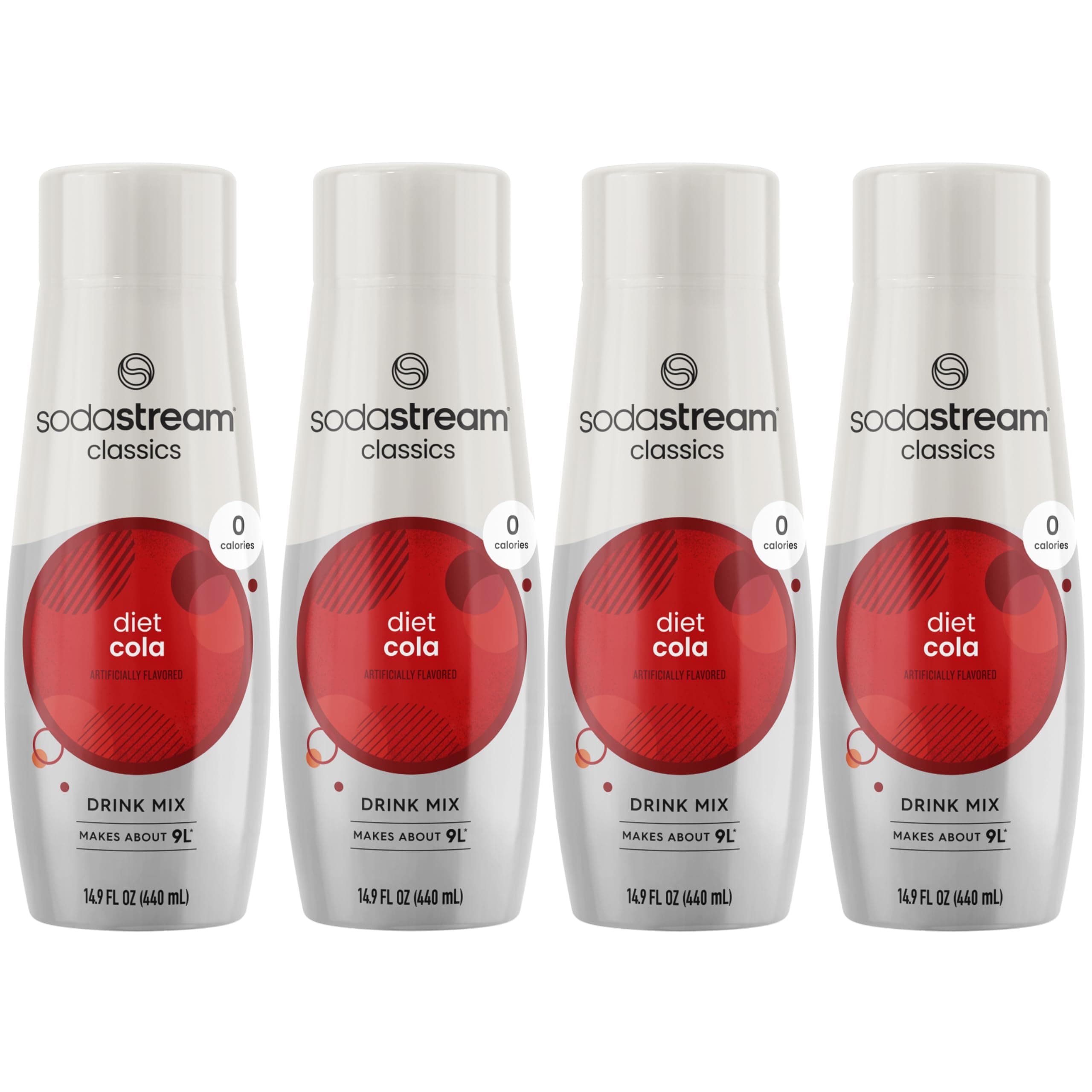 Diet Cola, 14.8 Fl Oz, Pack of 4 (Packaging May Vary)