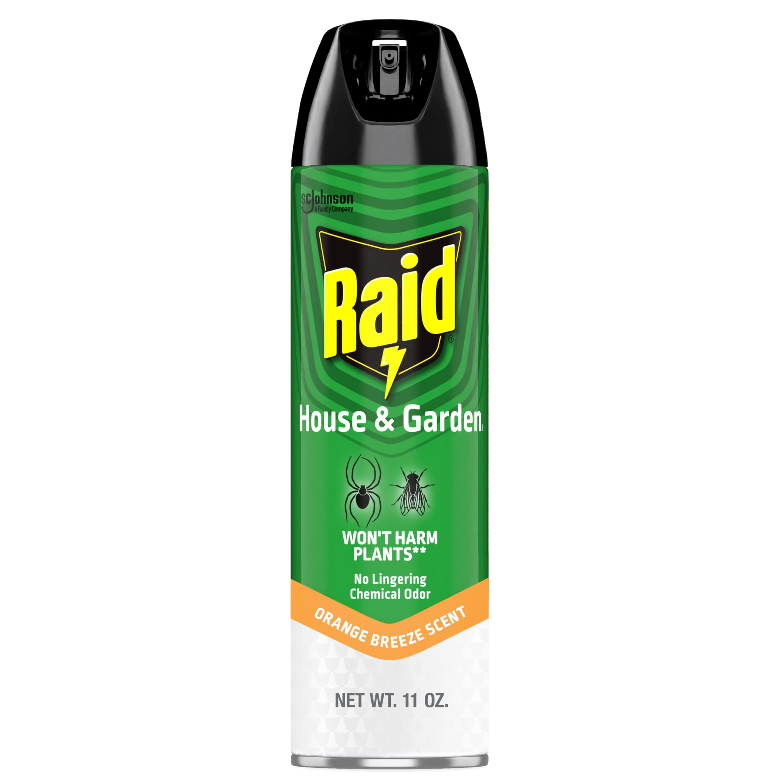 Raid House & Garden Insect Killer Spray, Orange Scent 11 Ounce (Pack of 1)