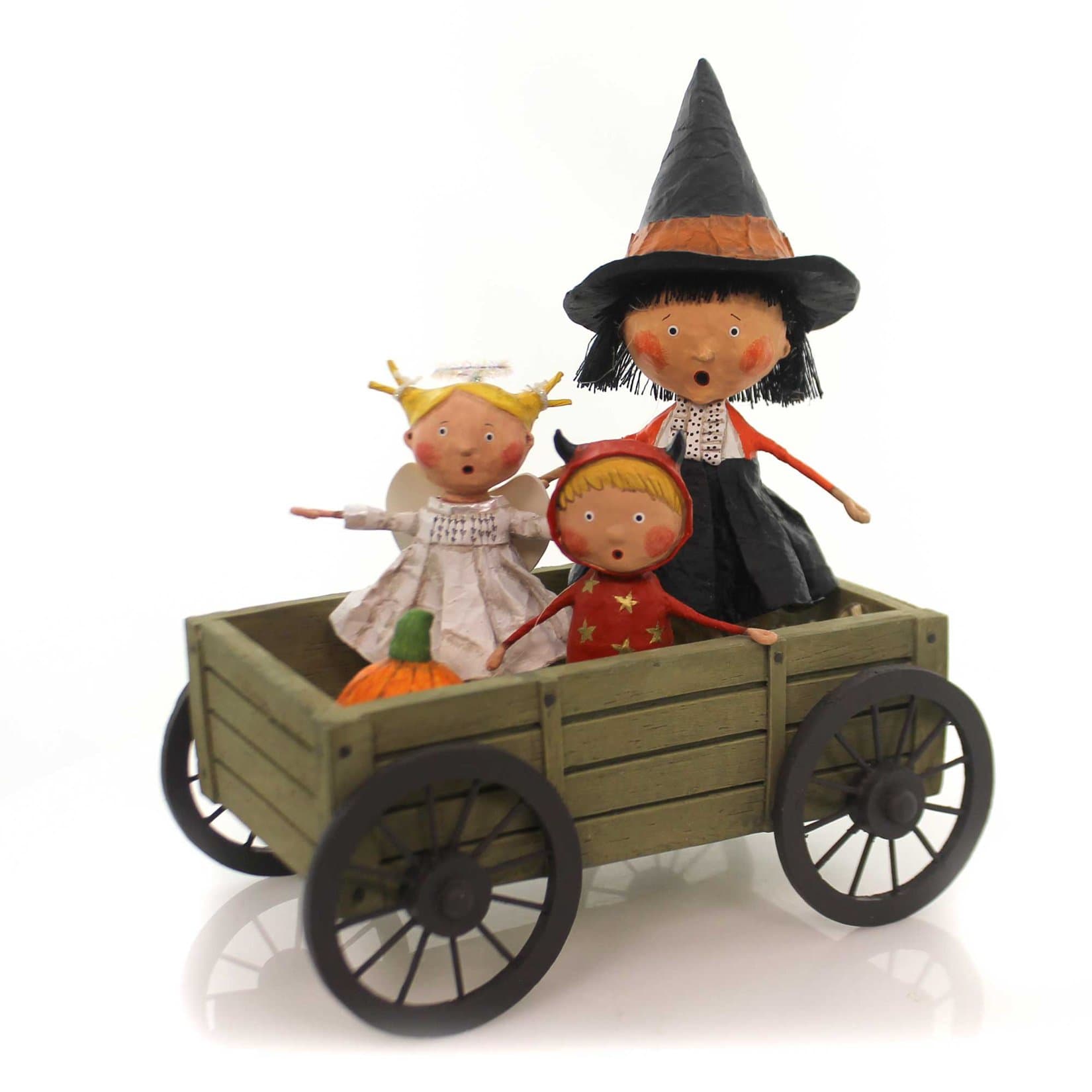 Lori Mitchell Haunted Hayride Polyresin Halloween Hay 11049