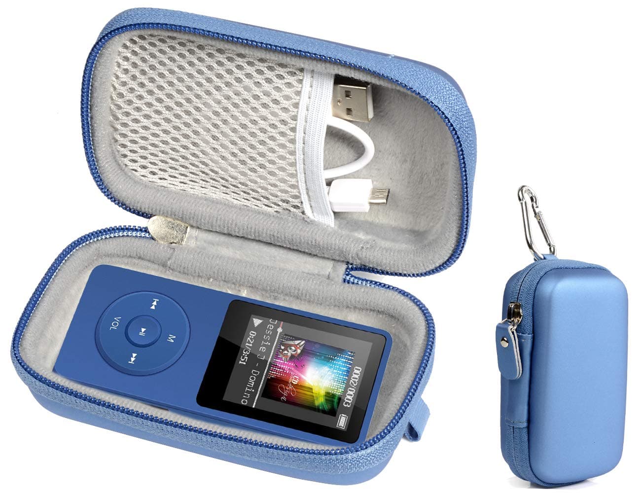 Case for Wireless Earbuds Charger Box Like Sony WF1000X/BM1, SOL Republic Amps and MP3 Player Like Soulcker, AGPTEK A01T, U1, B03, C3, Rocker V2, Iyzer 16GB, Grtdhx 16GB, Wrcibo 8GB, Mahdi, Dansrue