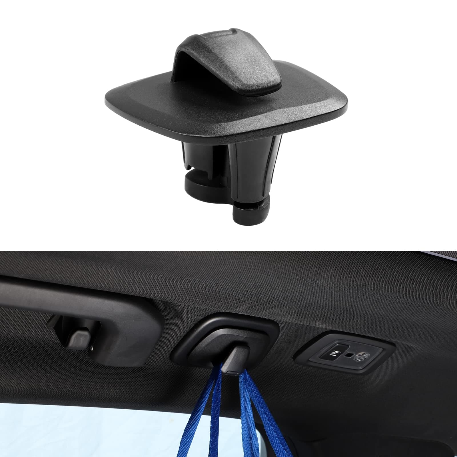 Coat Hook Compatible Volvo XC90 XC60 XC40 S90 S60 V90 V60 Assesoriess,Can Hang Handbags, Shopping Bags, Clothes, Wallets, School Bags, Umbrellas, Baby Items, Etc. (Black 2 pcs)