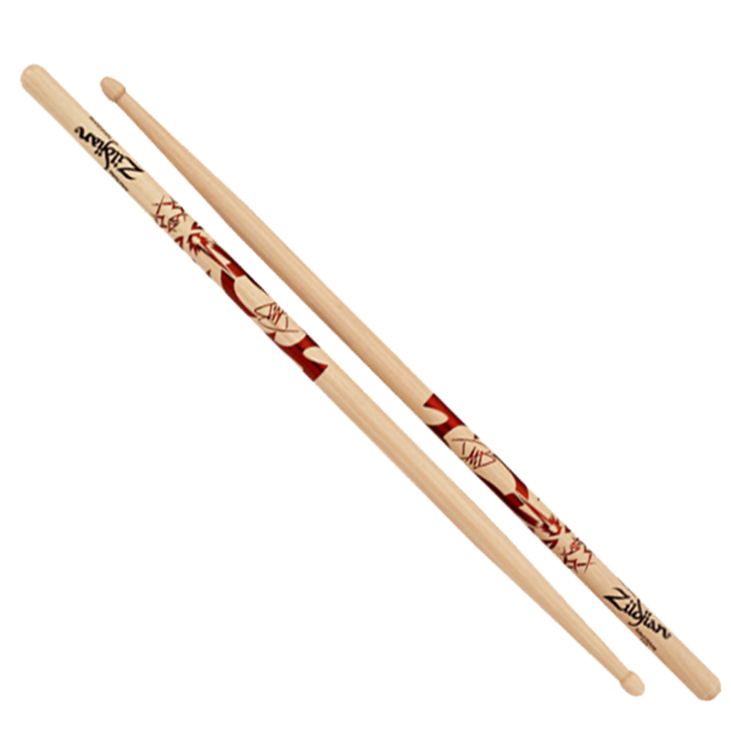 The new Dave Grohl Artist Series Drumstick model also features large dimensions, a length of 16-3/4” and diameter of .600” for extra power and reach as well as an acorn-shaped tip for sound clarity. Crafted from 100% U.S. Select Hickory, the preferred wood for drum set sticks, its overall design is especially well suited for Rock applications where power, rebound, and durability are critical. According to John Sorenson, Zildjian’s Director of Sales Planning and Drumsticks, “Dave blends his own powerful technique with the styles of the influential drummers of the past to push the limits of music. He truly embodies what it means to be a great drummer.”