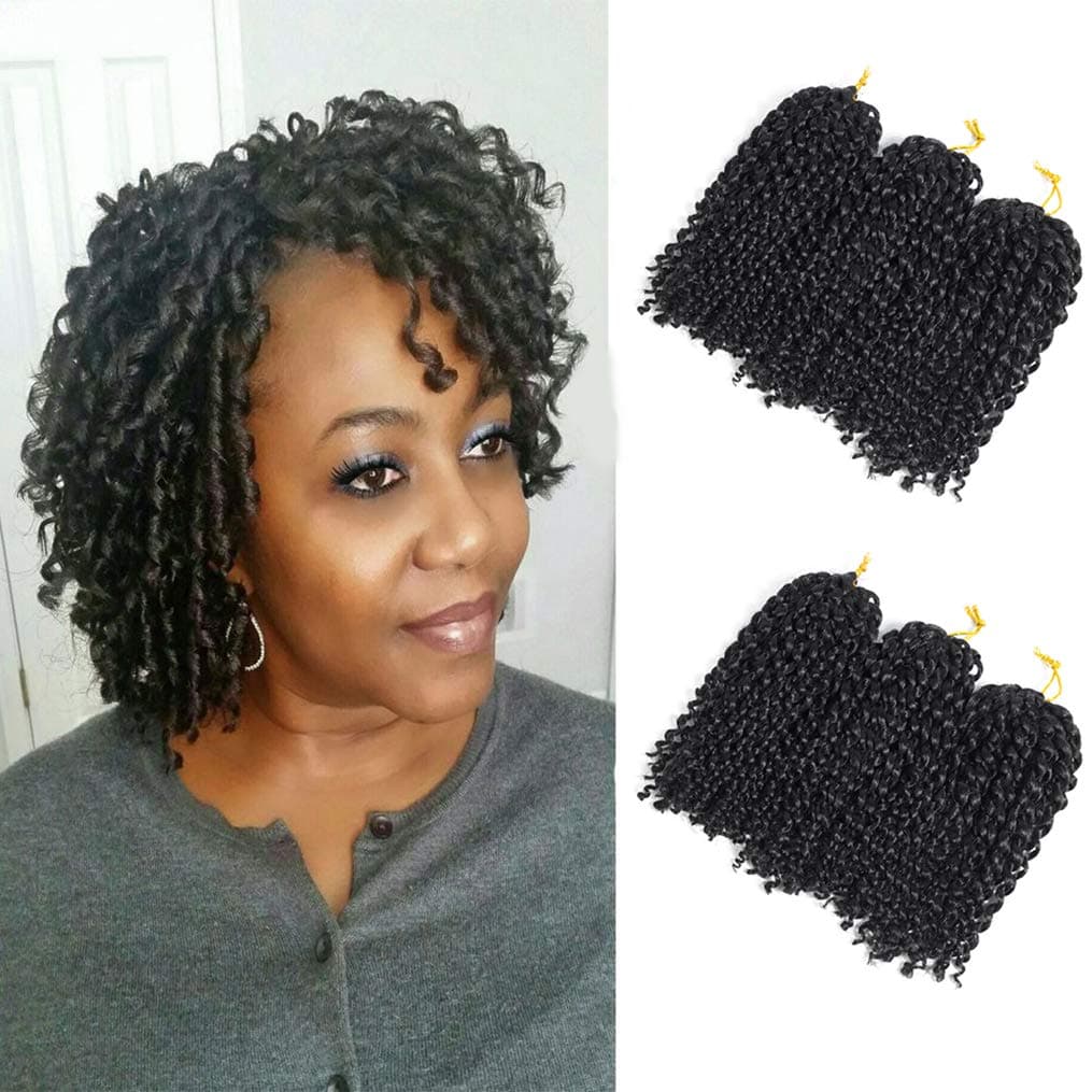 6Pcs/Lot Marlybob Crochet Hair Afro Kinky Curly Hair Crochet Braids Curly Crochet Braiding Hair Synthetic Hair Extension