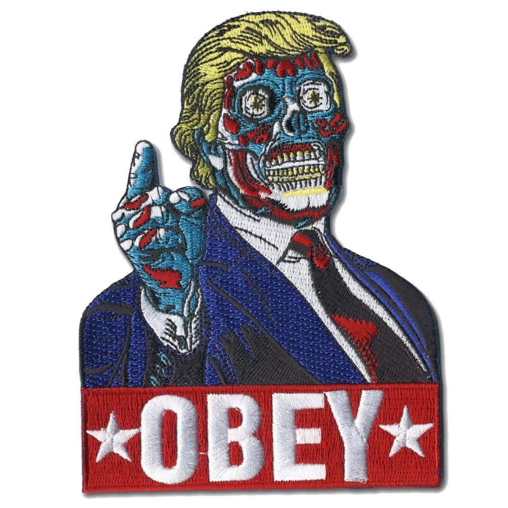 Mitch O'Connell Trump Obey Zombie Monster Patch Embroidered Iron On Applique