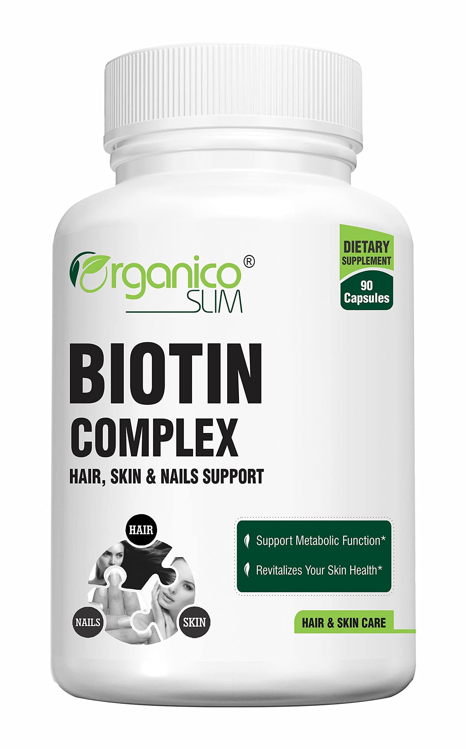 OrganicoSlim Biotin Multi Complex B7+ 60 Veg Capsule