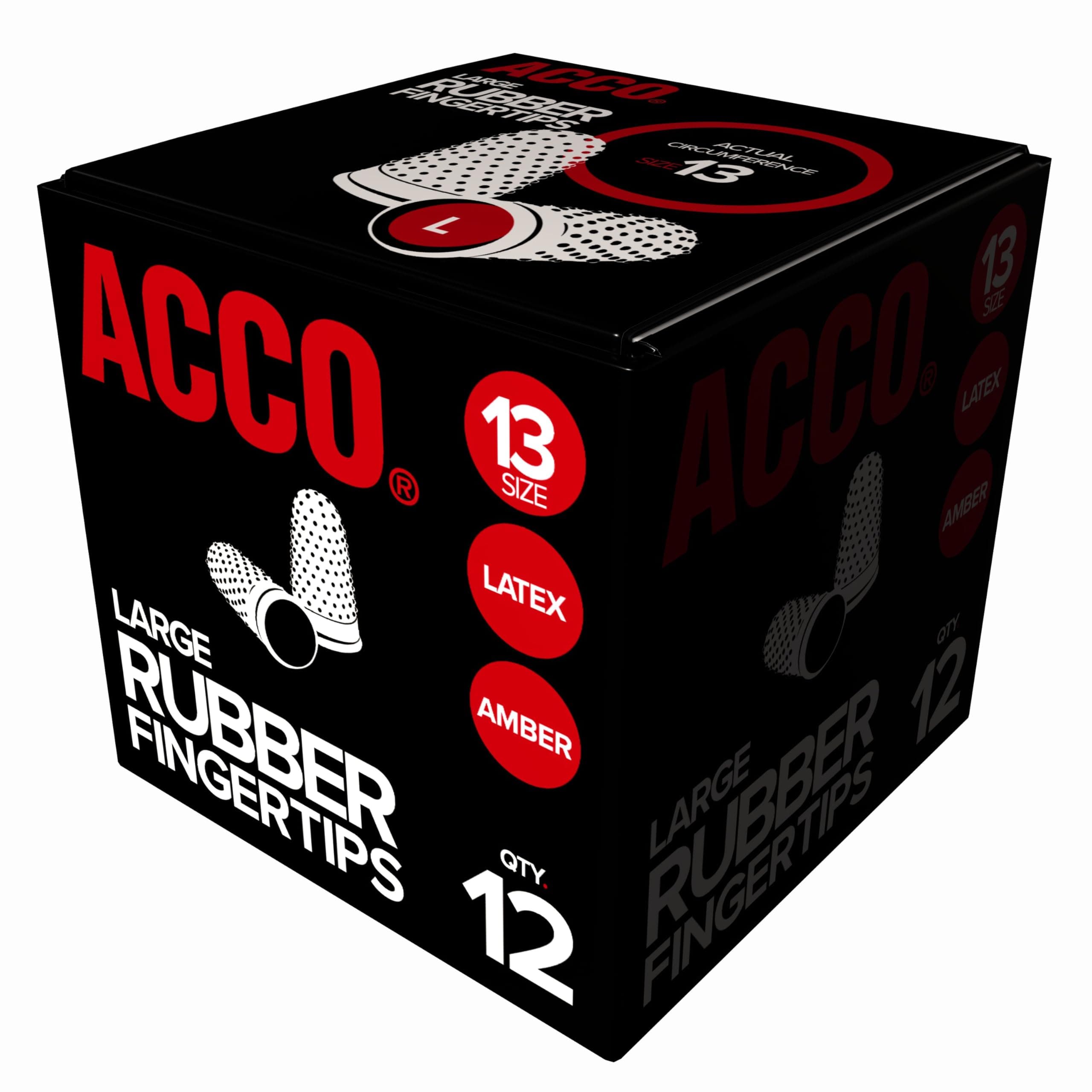 Swingline Large Rubber Finger Tips, Size 13, 12-Pack, (S7054033C)