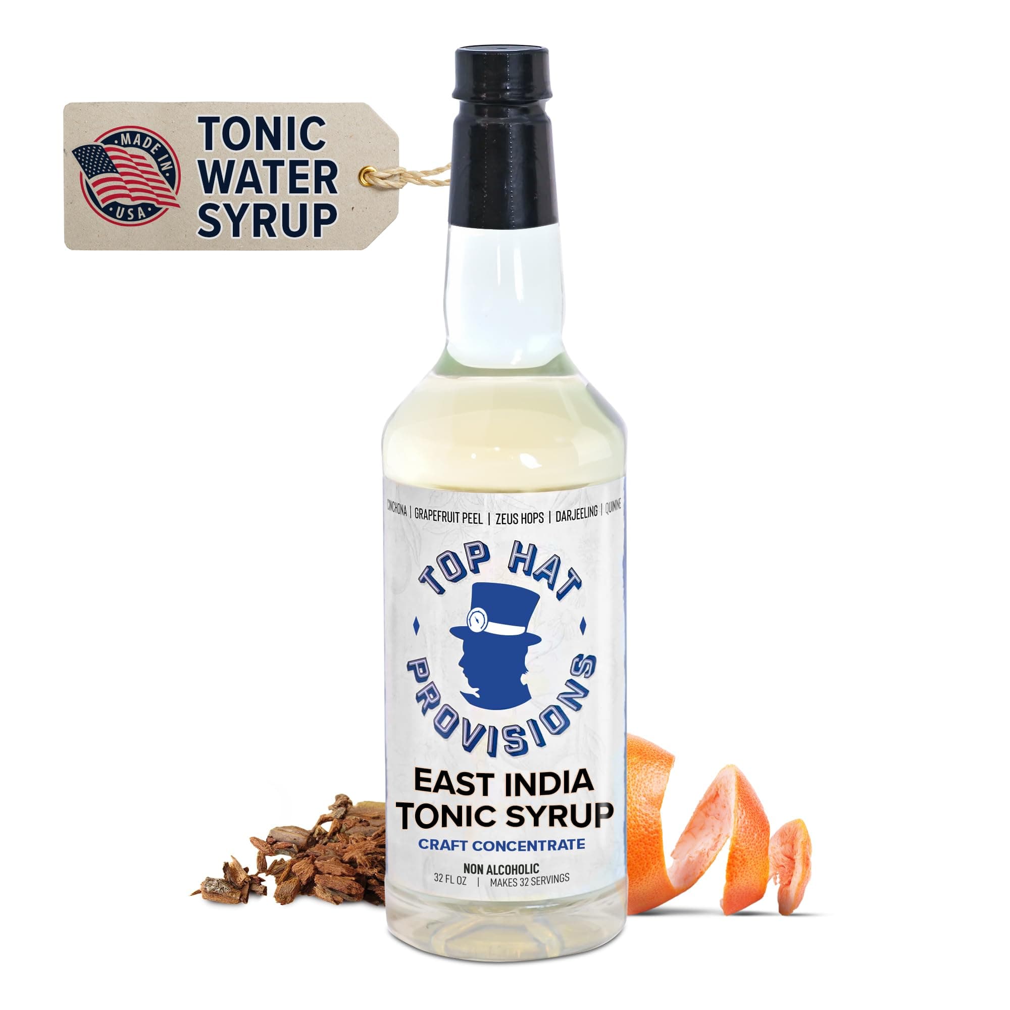 Quinine Tonic Syrup -5X Natural Quinine Concentrate - 32oz Bottle
