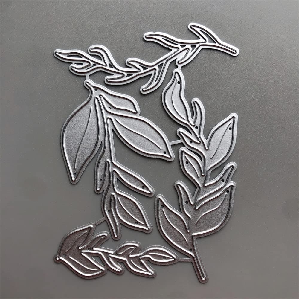 0 Shipping Fee Over 20 GBP New Leaves Metal Cutting Dies DIY Scrapbooking Embossing Paper Photo Album Stamps Crafts Templates Mould Stencils