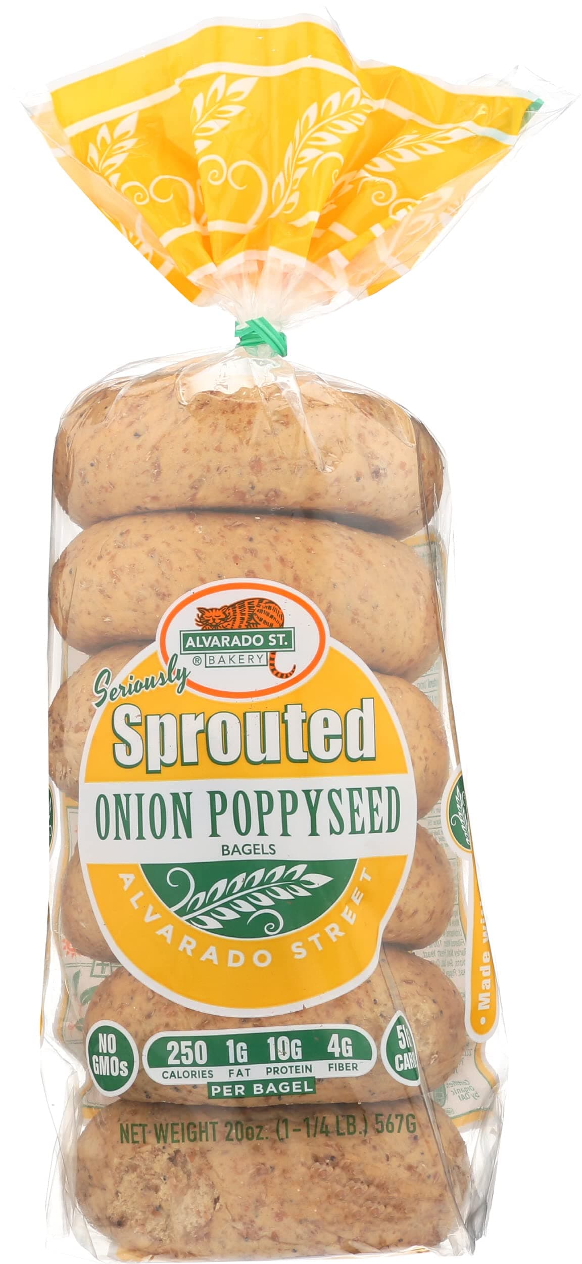 Alvarado St. Bakery, Sprouted Onion Bagel, Organic, 20 oz (Frozen)