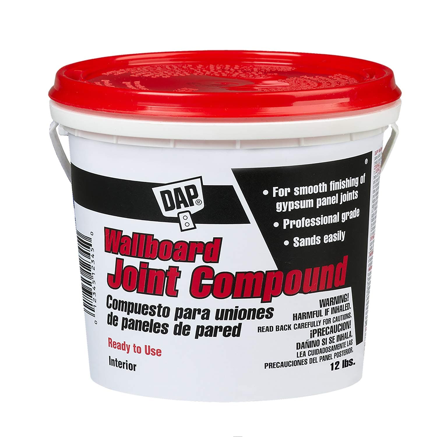 Wallboard Joint Compound, White, 12 Lbs (7079810102)