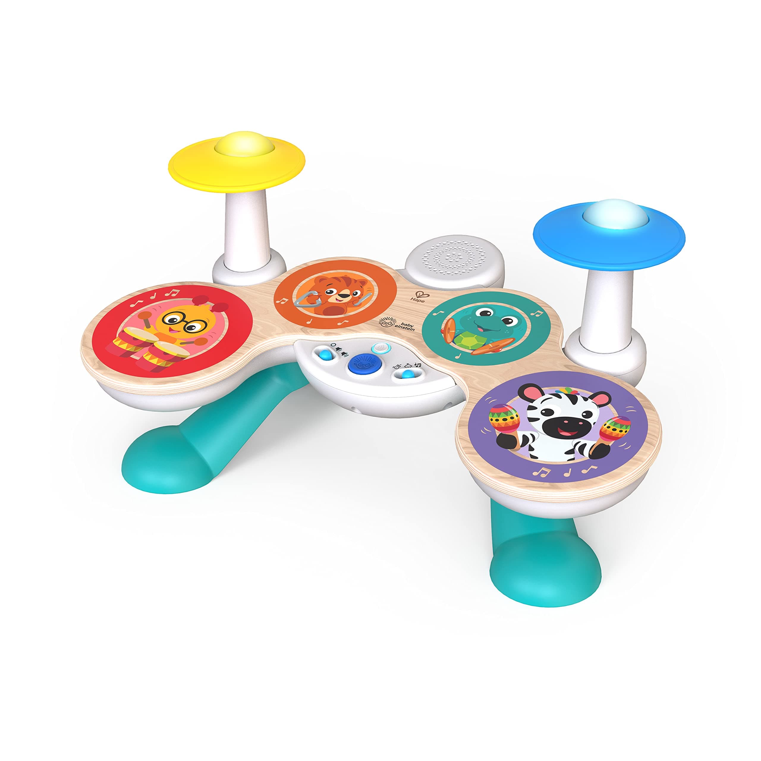 Together in Tune Drums​ Safe Wireless Wooden Musical Toddler Toy, Magic Touch Collection, Age 12 Months+