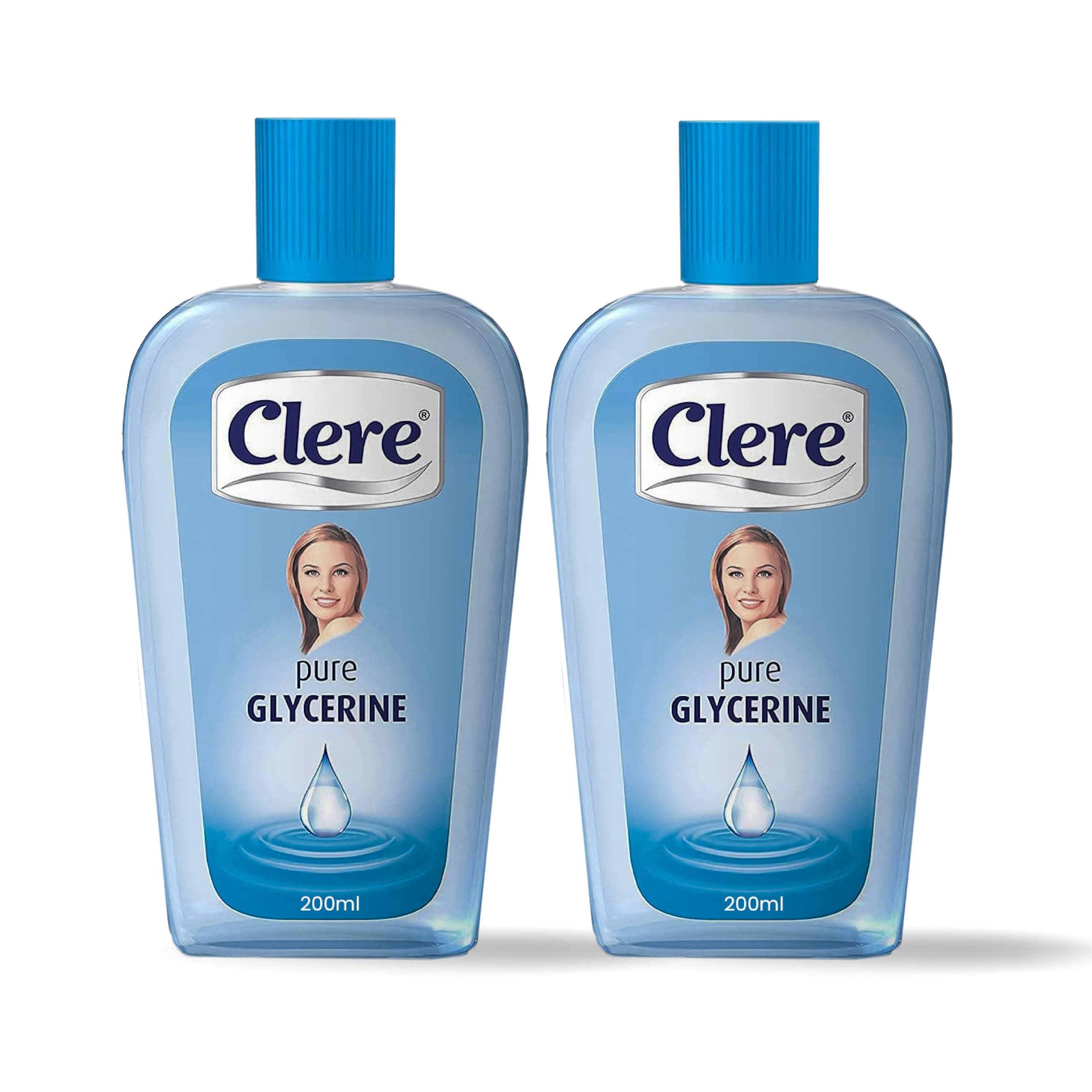 Clere BP Pure Glycerine For Versatile Skin Care, Softening and Moisturizing 200 ml (Pack 2)