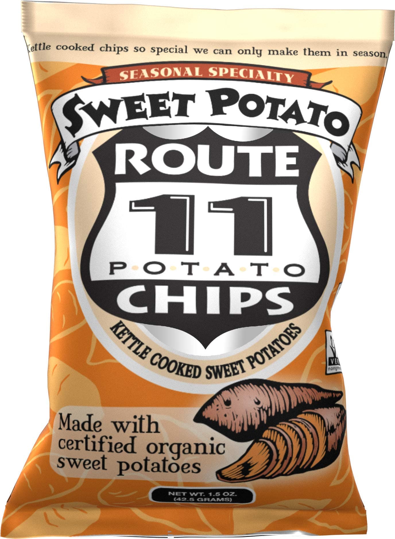 Route 11 Potato Chips Potato Chip, Sweet, 1.50-Ounce (Pack of 30)