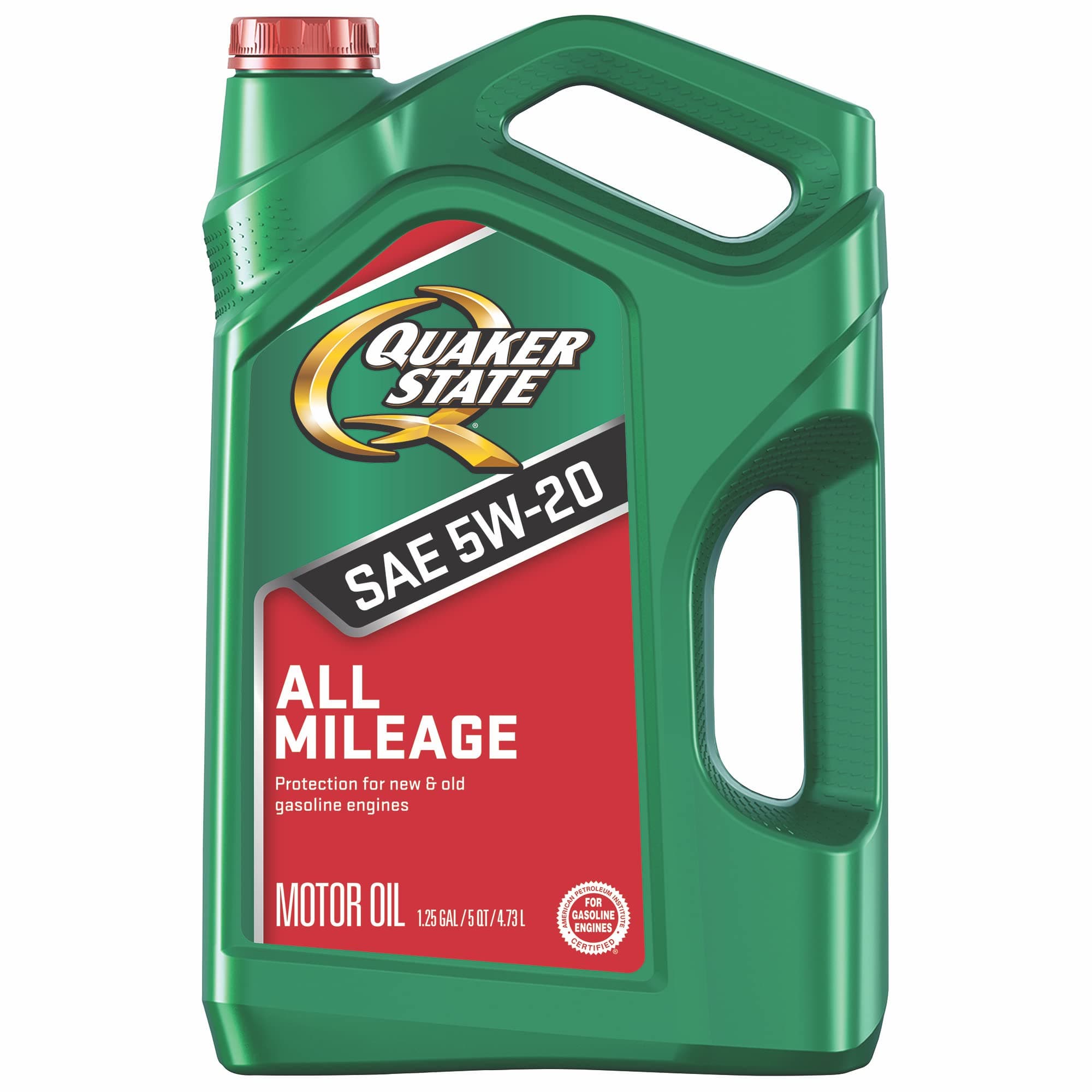 Quaker StateAll Mileage 5W-20 Motor Oil (5 Quart, Case of Three)
