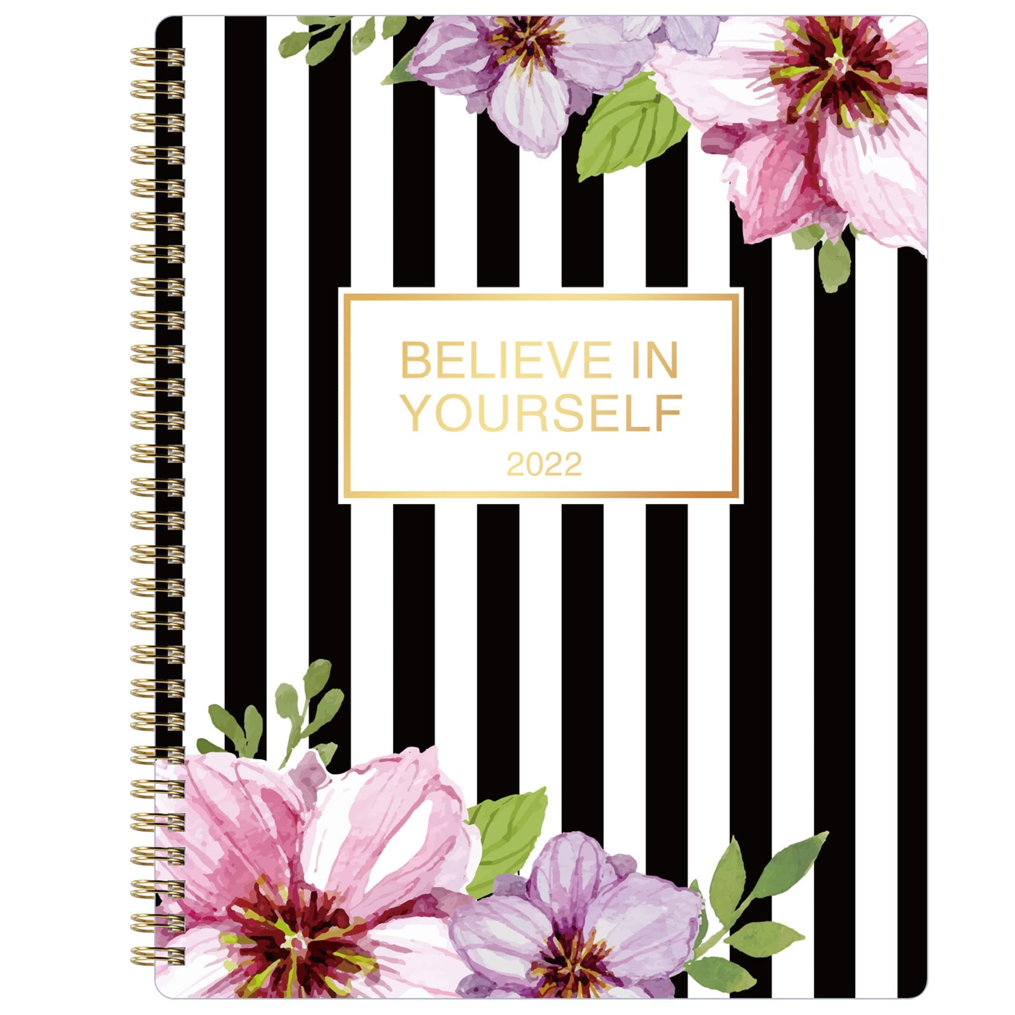 2022 Planner - Weekly Monthly Planner from Jan 2022 - Dec 2022, 8" x 10", Flexible Floral Cover with Premium White Paper, Perfect for Effective Planning & Organizing