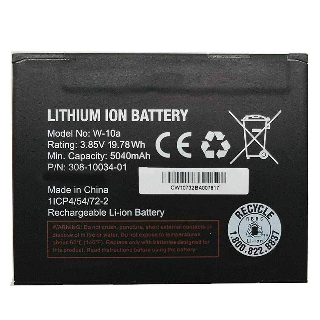 XITAIAN 3.85V 19.78Wh 5040mAh W-10A W10A Replacement Laptop Battery for Netgear NightHawk Router/Modem M1 MR1100