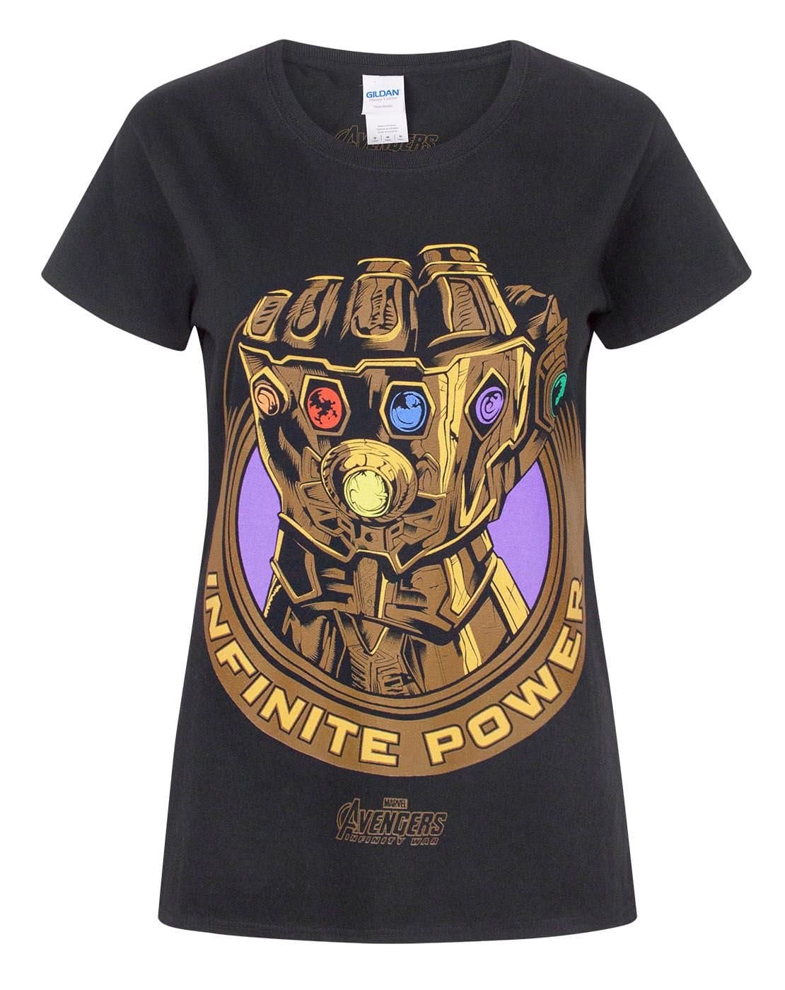 Avengers Infinity War Marvel Thanos Infinity Gauntlet Women's T-Shirt Black