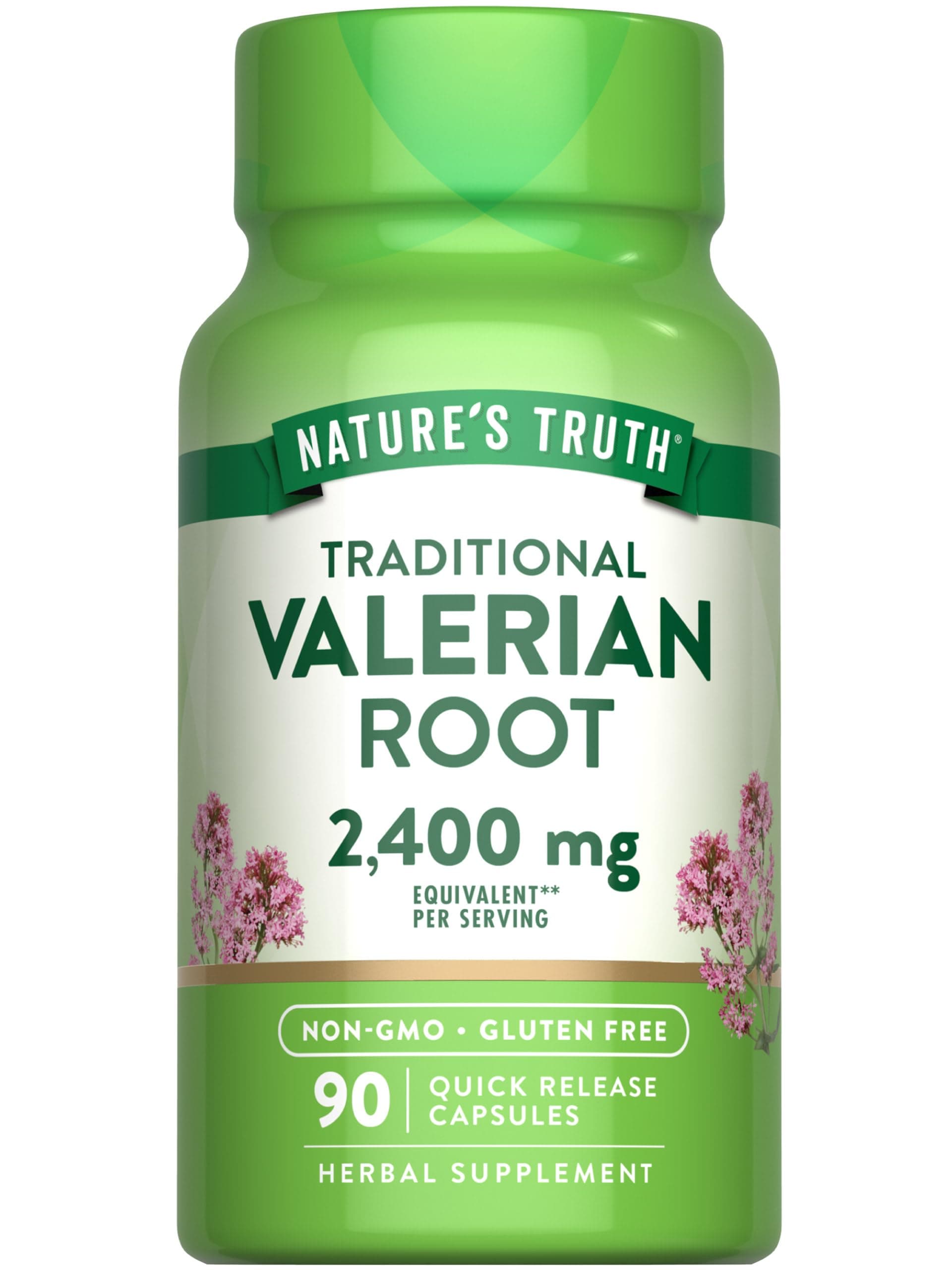 Nature's Truth Valerian Root Capsules | 90 Count | Non-GMO & Gluten Free Supplement