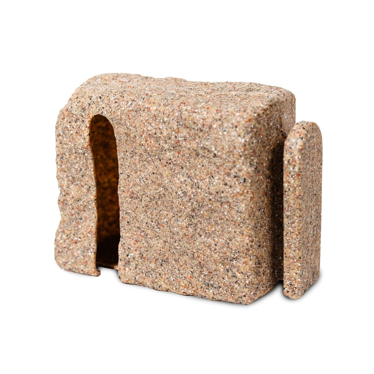 Beuta Faux Stone Right Turn Block – 7" L x 4" W x 6.5" H – DIY Dig-Free Landscape Edging Block | Creates a Right Turn in Your Edging Project | 1 Piece - Sandstone