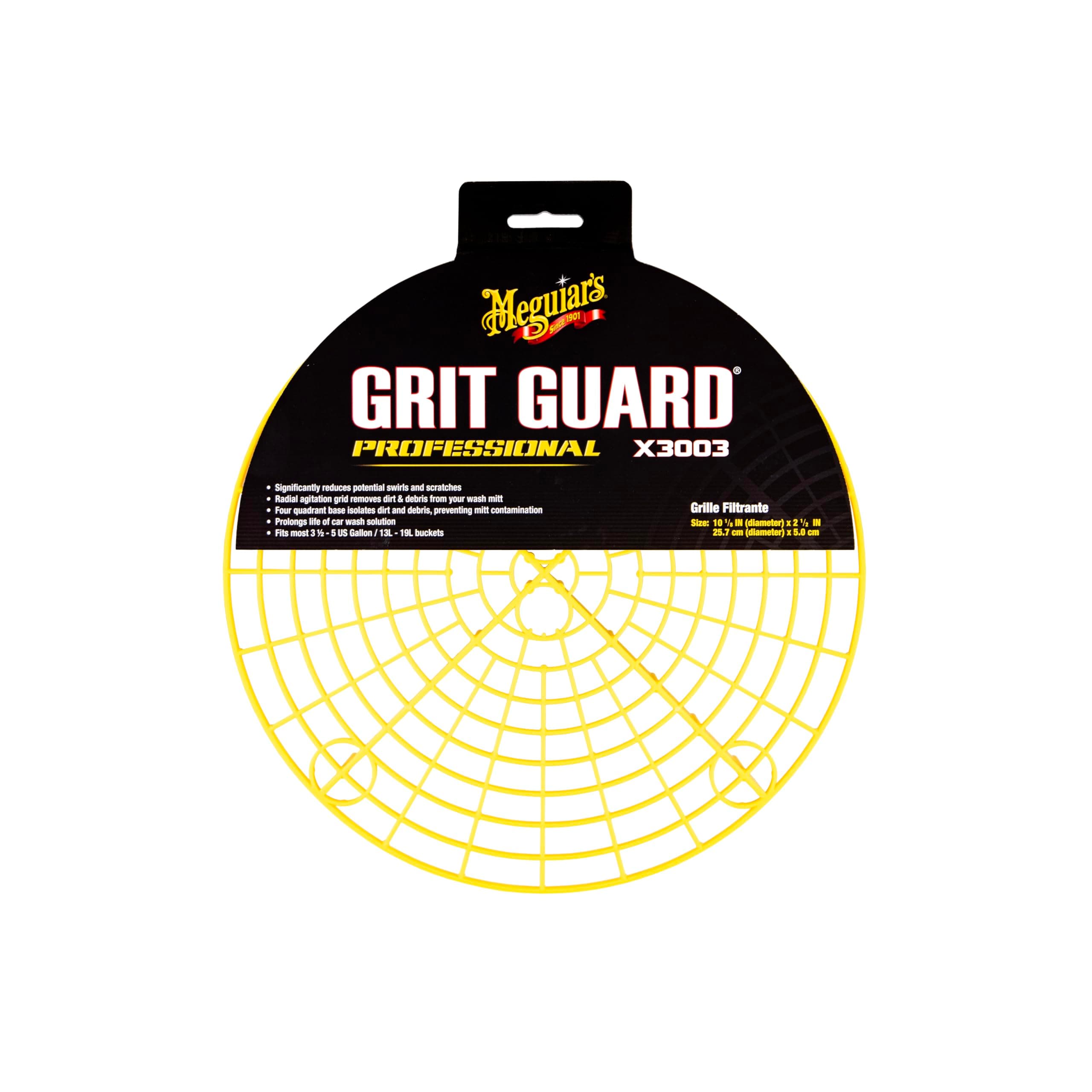 X3003 Professional Car Wash Grit Guard (Car Wash bucket sold separately), Yellow
