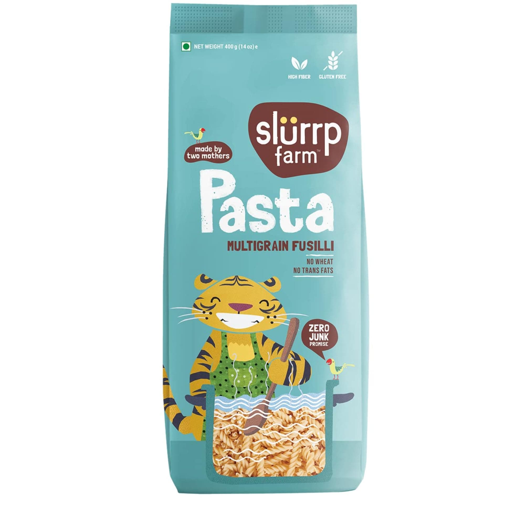 Multigrain Fusilli Pasta | High Fiber, Gluten-Free, No Wheat, Zero Trans Fats | Healthy, Tasty Pasta for Kids & Family | Quick Meals, Soups & Salads | 14.11 Oz (400g)