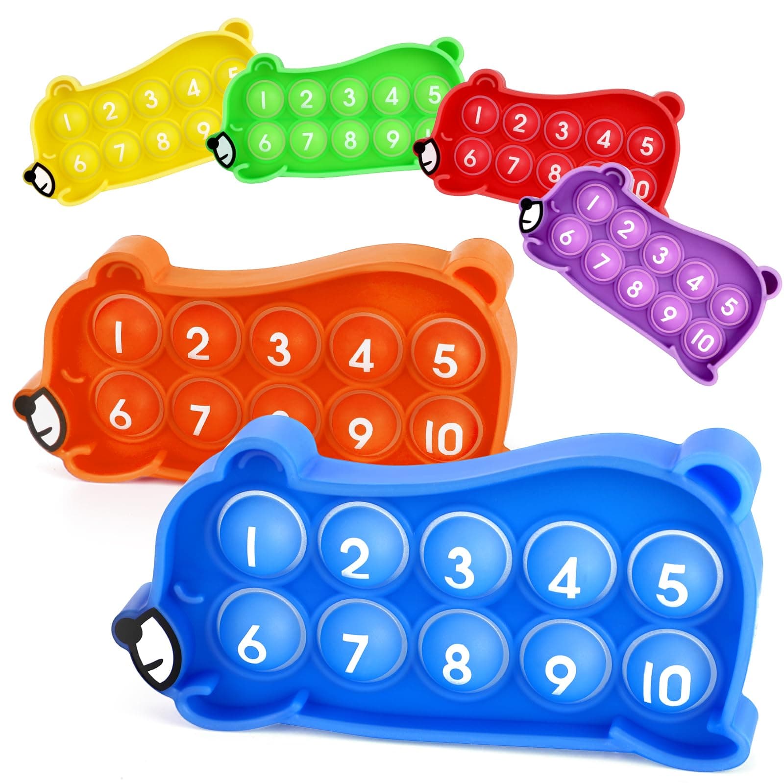Aizweb Ten-Frame Counting Toys,Math Manipulative for Elementary,Number Math Games, Montessori Educational Toy for Preschool Kindergarten Classroom Learning Activities Kids 3 4 5 Year Old