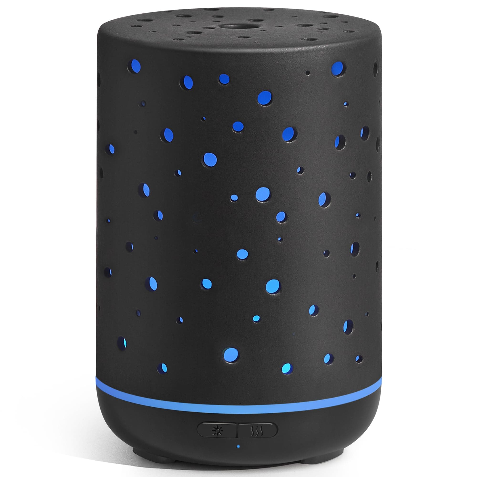 InnoGear Essential Oil Diffuser, 150ml Ceramic Diffuser Ultrasonic Air Diffusers Humidifier Cool Mist Aromatherapy Diffuser with 2 Mist Modes Waterless Auto Off for Home Office, Black