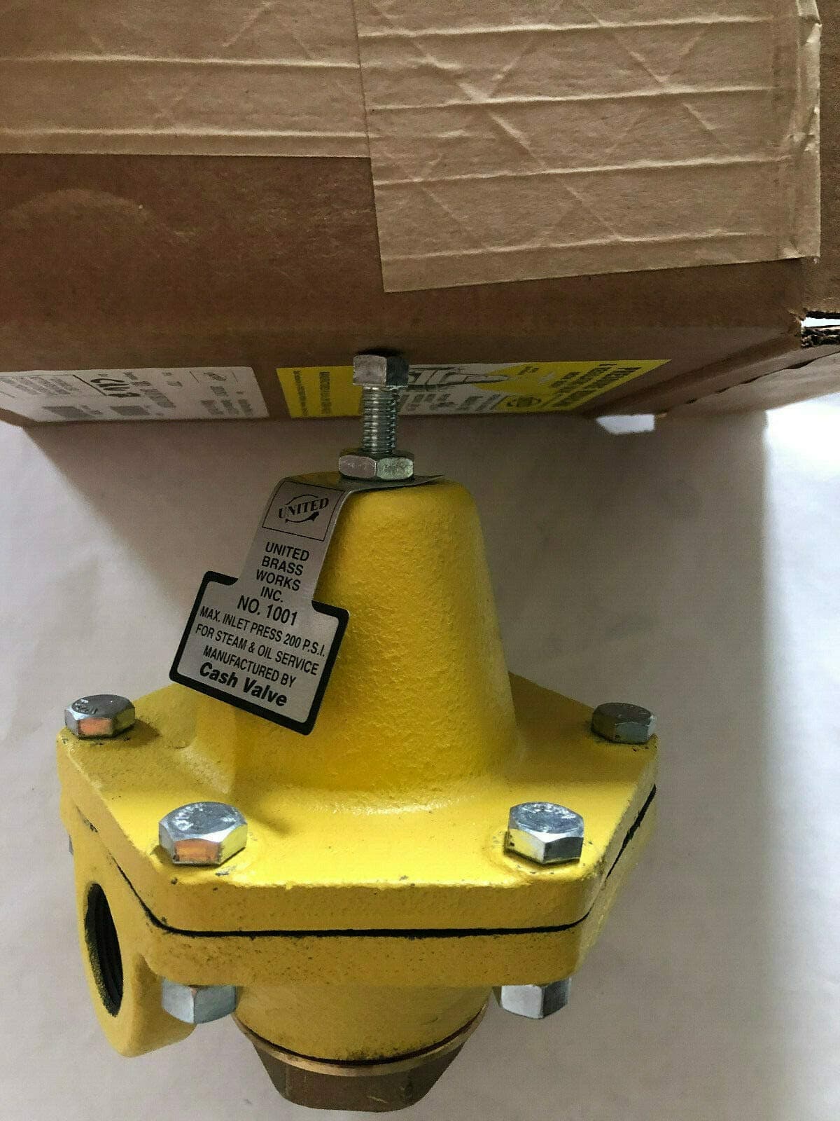 1/2" NPT UNITED CASH VALVE 1001 PRESSURE REGULATOR LIVE OIL STEAM,MODEL 1001