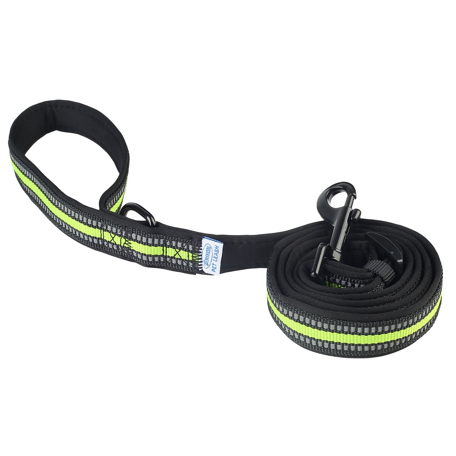 Heavy Duty Dog Leash, Adjustable and Reflective Dog Padded Leash for Pet Daily Walking Running and Training, Perfect for Medium and Large Sized Dogs (Pet Leash (Black))