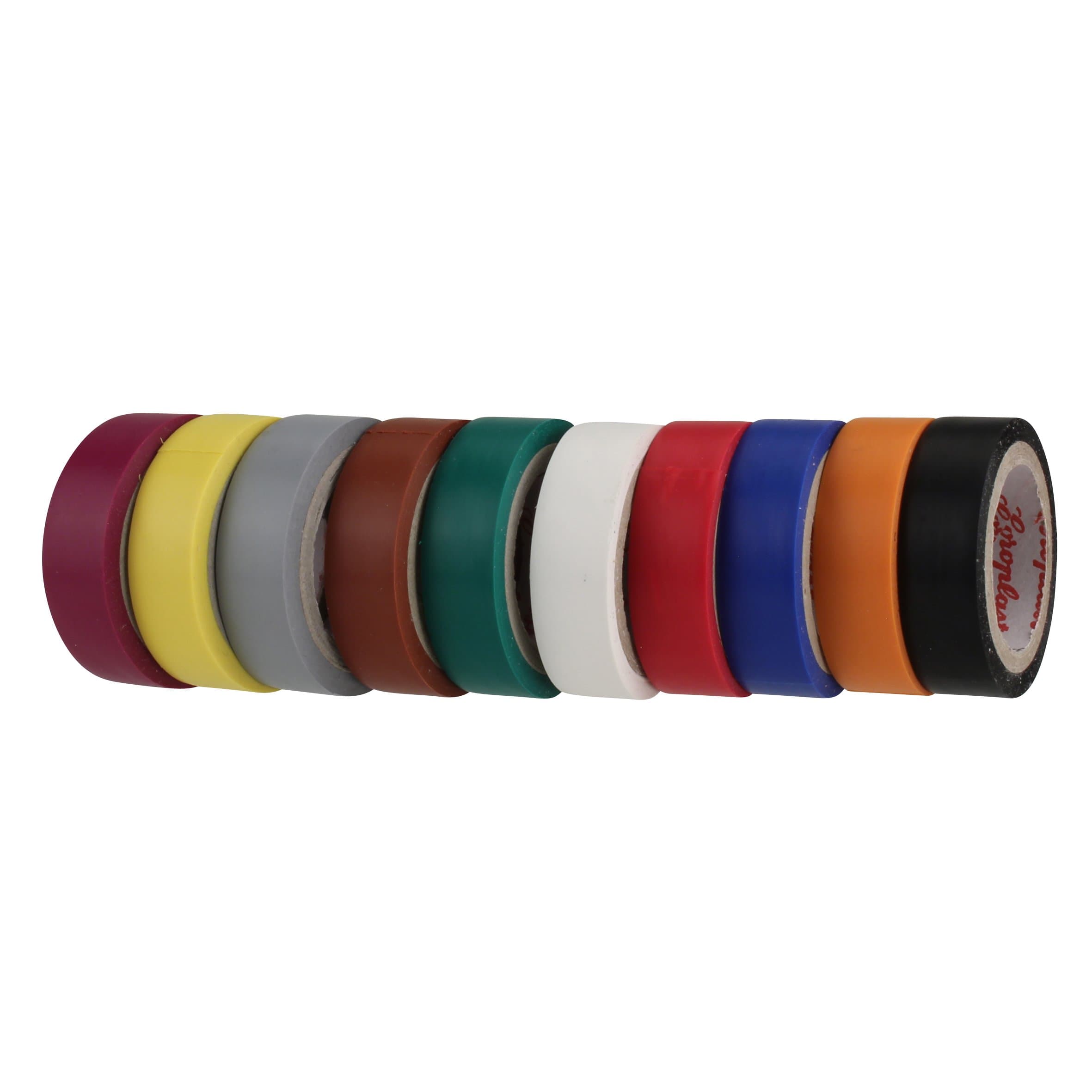 Coroplast 41099 PVC Insulation Tape, 0.15 x 12 mm, Coloured, 10 Pieces, 0,15x12mm, Set of 10