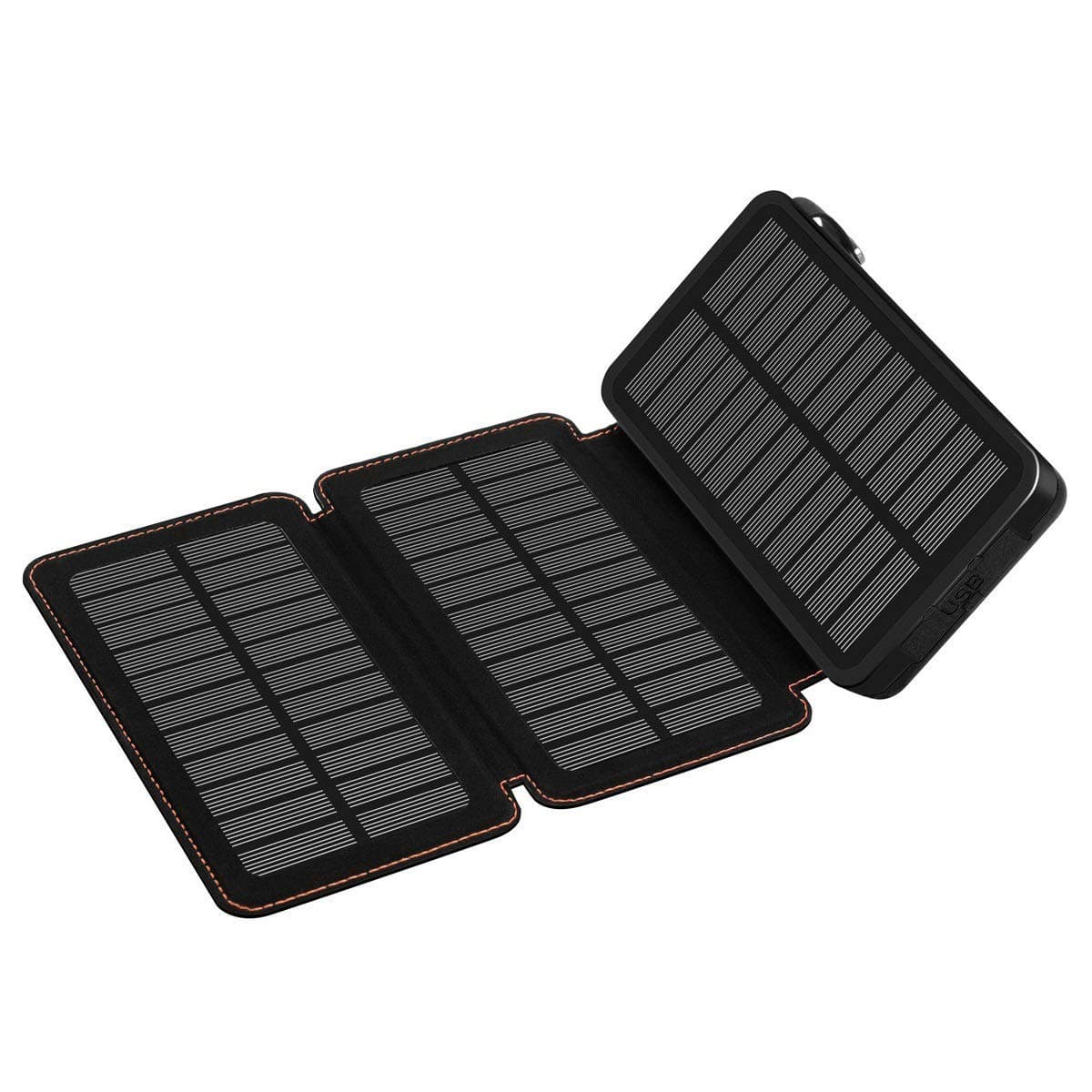 Solar Charger 24000mAh,MIXSEN Waterproof Power Bank with 3 Solar Panels Foldable Portable Battery Pack 2 USB For iPhone,iPad,Samsung,All Smartphone(Black)