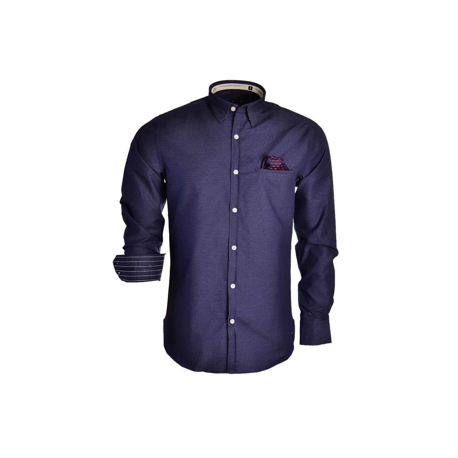 JAQK - Chemise Jaqk bleu marine Wheel Harry pour homme