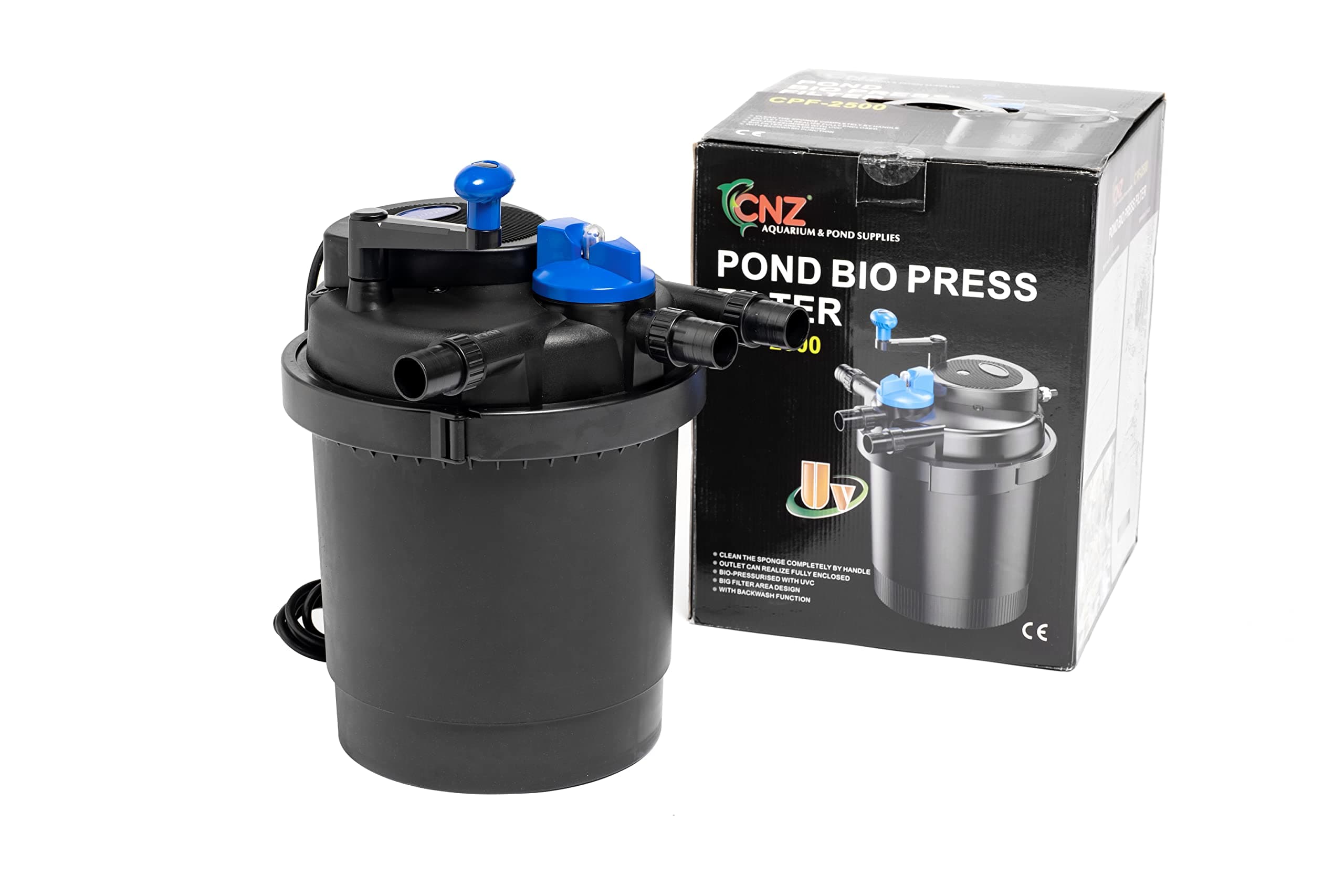 CPF-2500 Bio Pressure Pond Filter with 13w Clarifier, Up to 1600 gallons