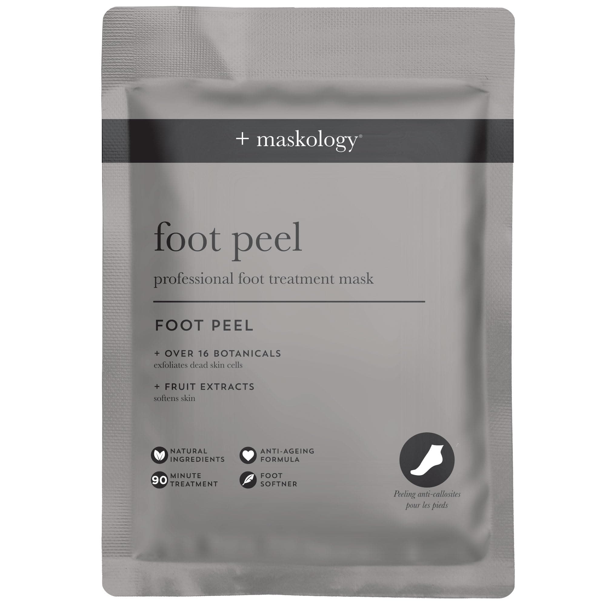 MASKOLOGY FOOT PEEL Professional Foot Treatment 40g | Exfoliating Foot Mask | 100% Plant Based | Hydrating | Foot Peel Mask with Botanical & Fruit Extracts |