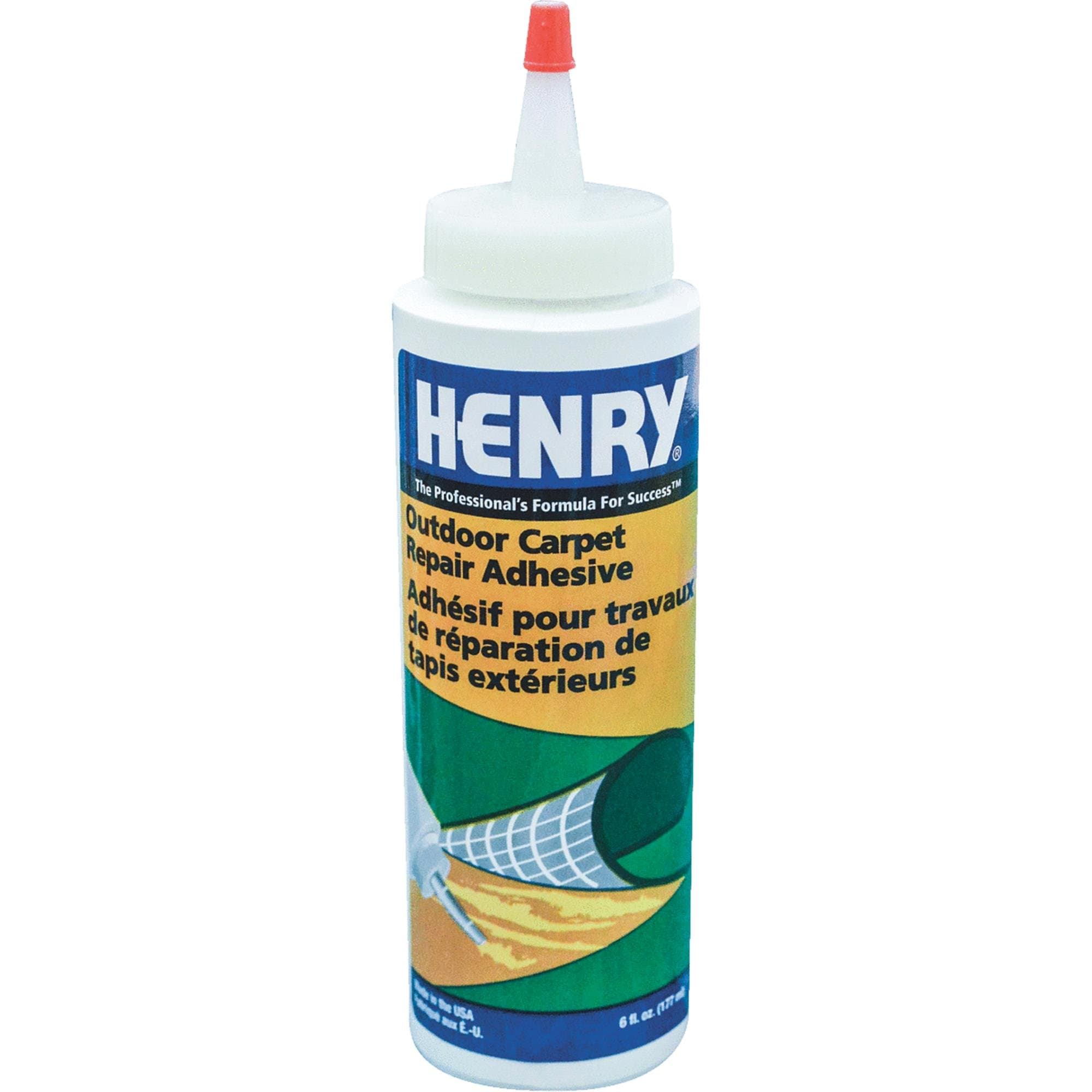 Henry, W.W 12221 6 Oz, Ready to Use Squeeze Bottle, Outdoor Carpet Repair Adhesive