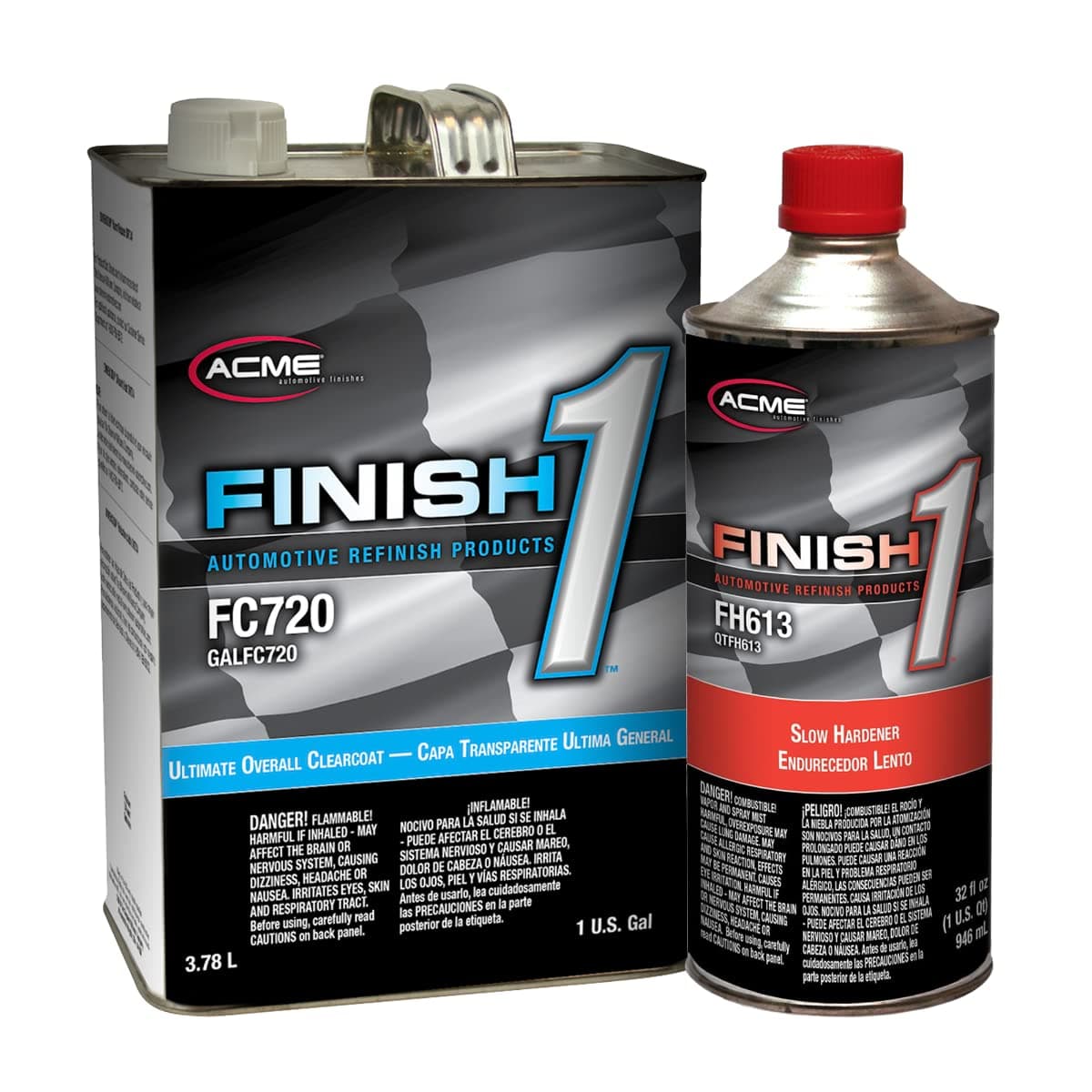 Finish 1 Ultimate Overall Clearcoat, FC720, 1GAL /with Hardener (Hardener Slow - FH613)