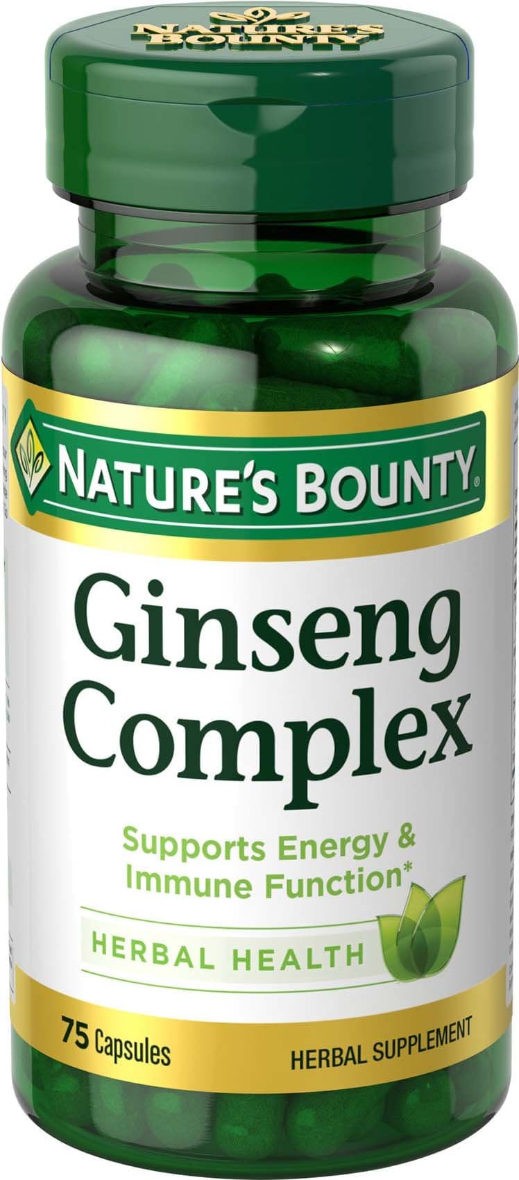 Ginseng With Royal Jelly, 75 Capsules