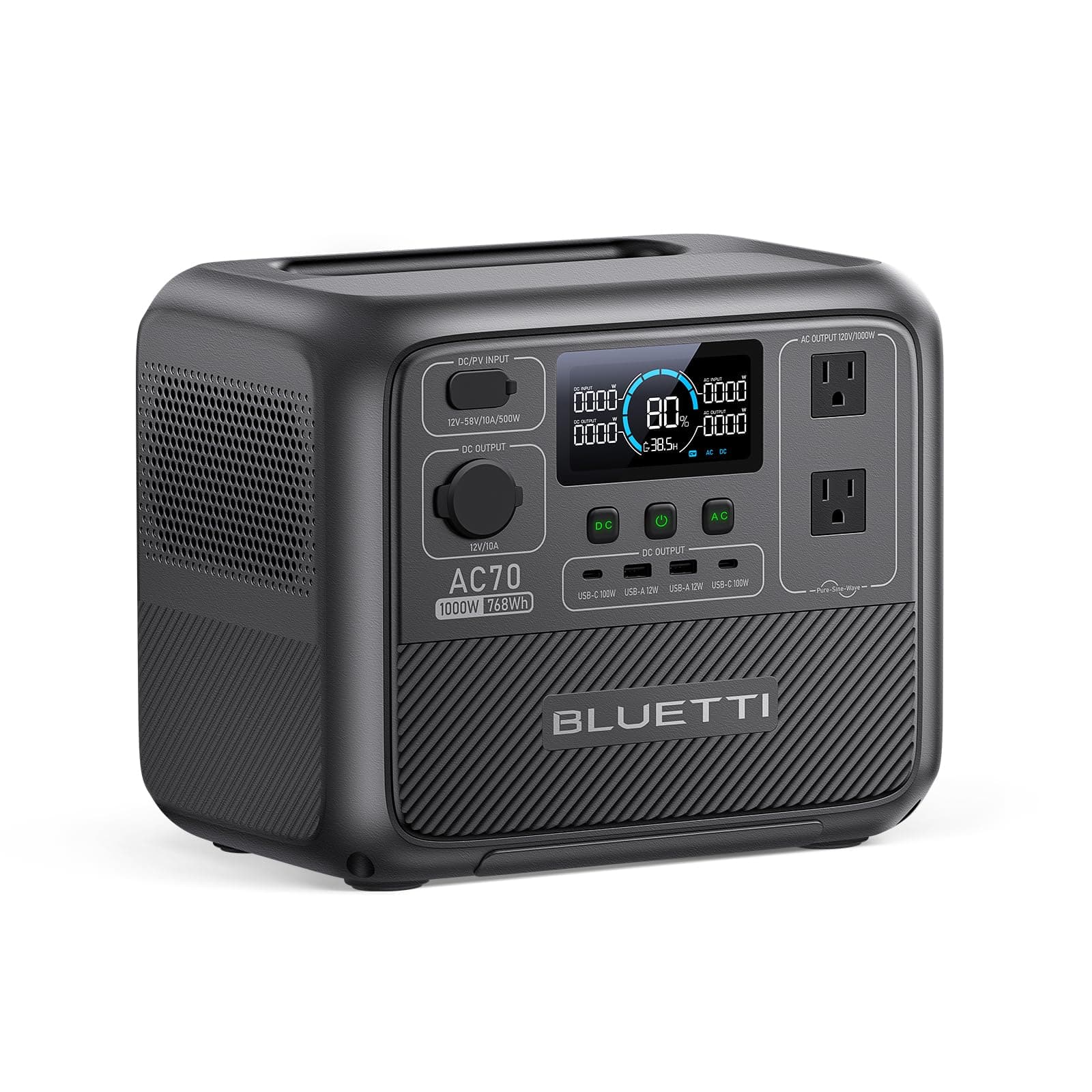 BLUETTI Portable Power Station AC2A-INTL-03 212Wh LiFePO4 Battery, 10 Year Life, 0% - 100% Charge in 60 mins, Power 11 Appliances at once, 230V - 50Hz India Voltage, For Outdoor Use & Home Backup