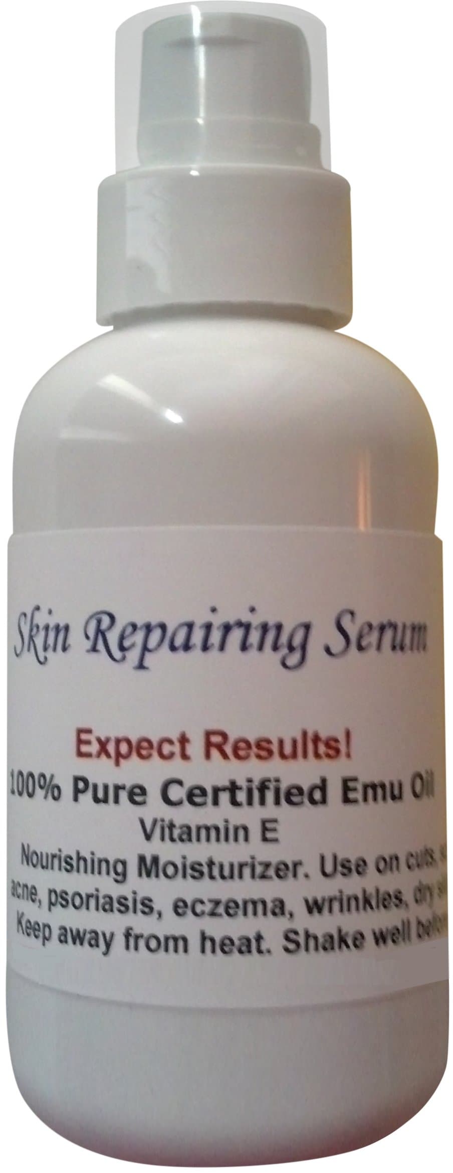 100% Pure Certified Moisturizing Skin Repairing Emu Oil Max/ 2 oz with a Treatment Pump