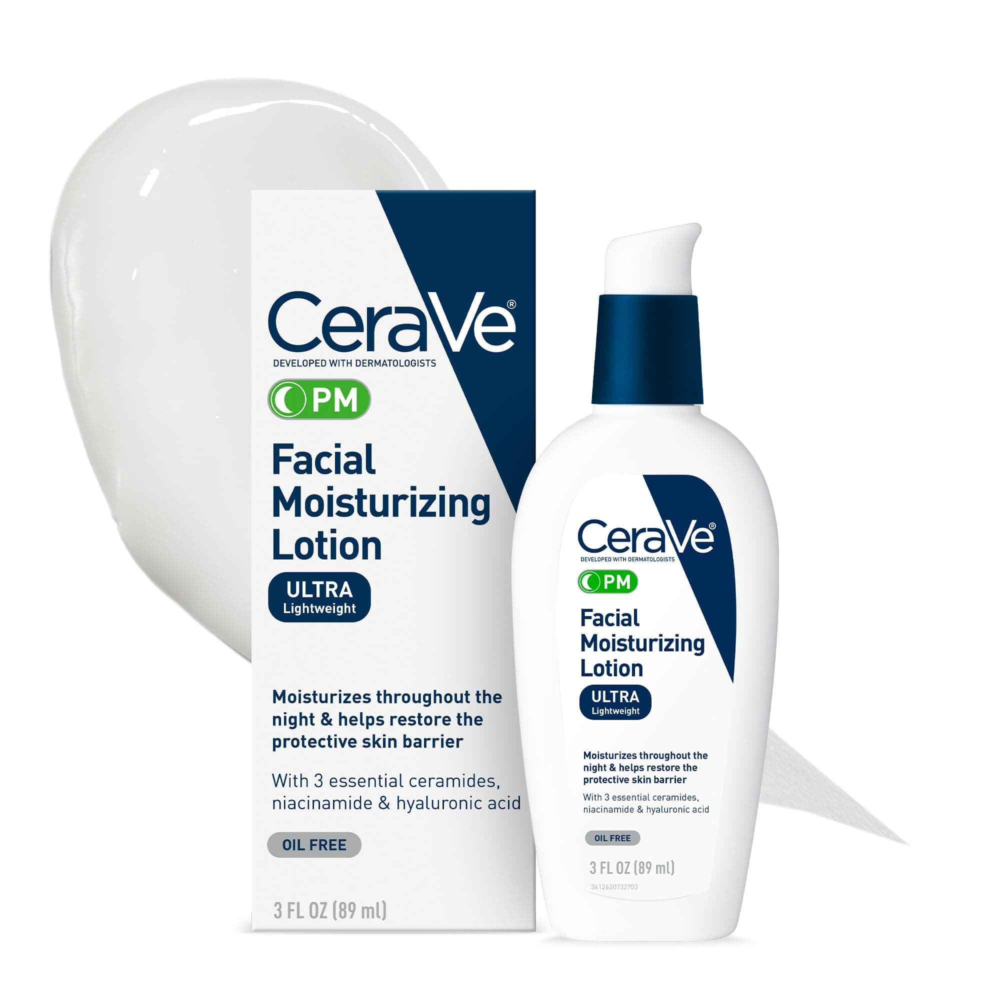 CeraVe Facial Moisturizing Lotion PM (3 oz) 89ml (x1)