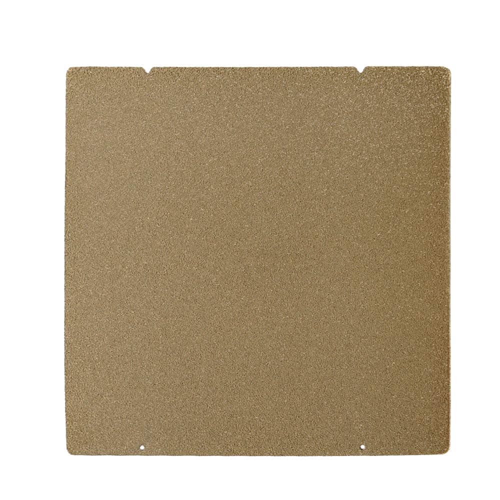 BCZAMD Prusa I3 MK3 MK52 Gold Double Sided Textured PEI Spring Steel Sheet Powder Coated PEI Build Plate for Prusa i3 MK2.5S MK3 MK3S, 253.8 x 241MM