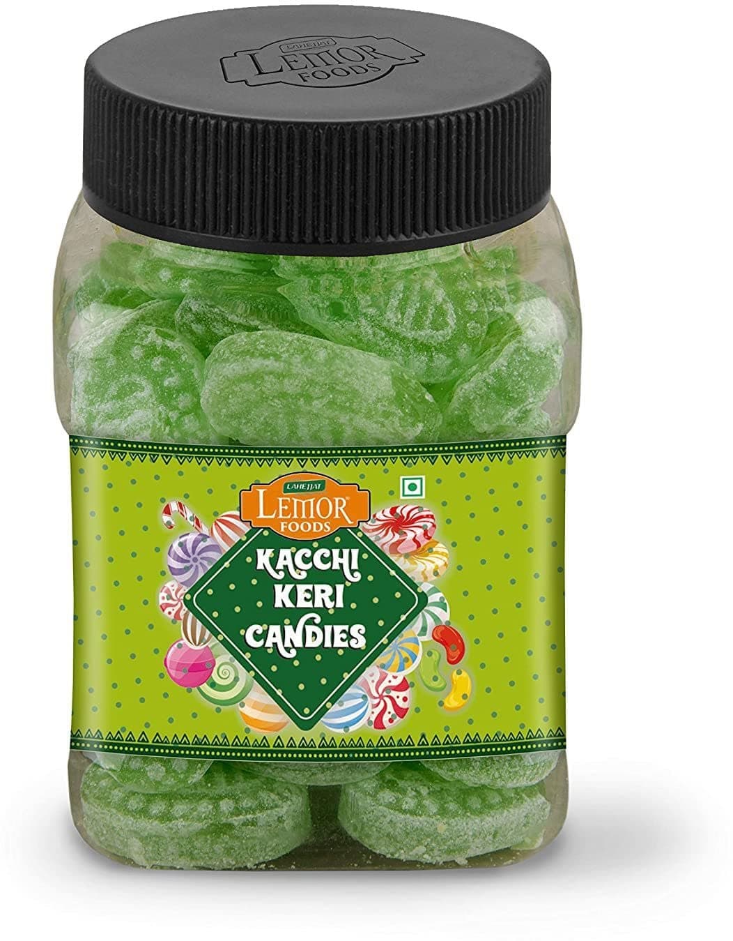 Lemor Fruit Candy Sugar Candy Flavored Khatti Mithi Goli Sugar Boiled Candy for Kids and adults (330 gms, 2 Jars of 165 Gms each) Mint Candy For Kids And Adults (Kacchi Keri)