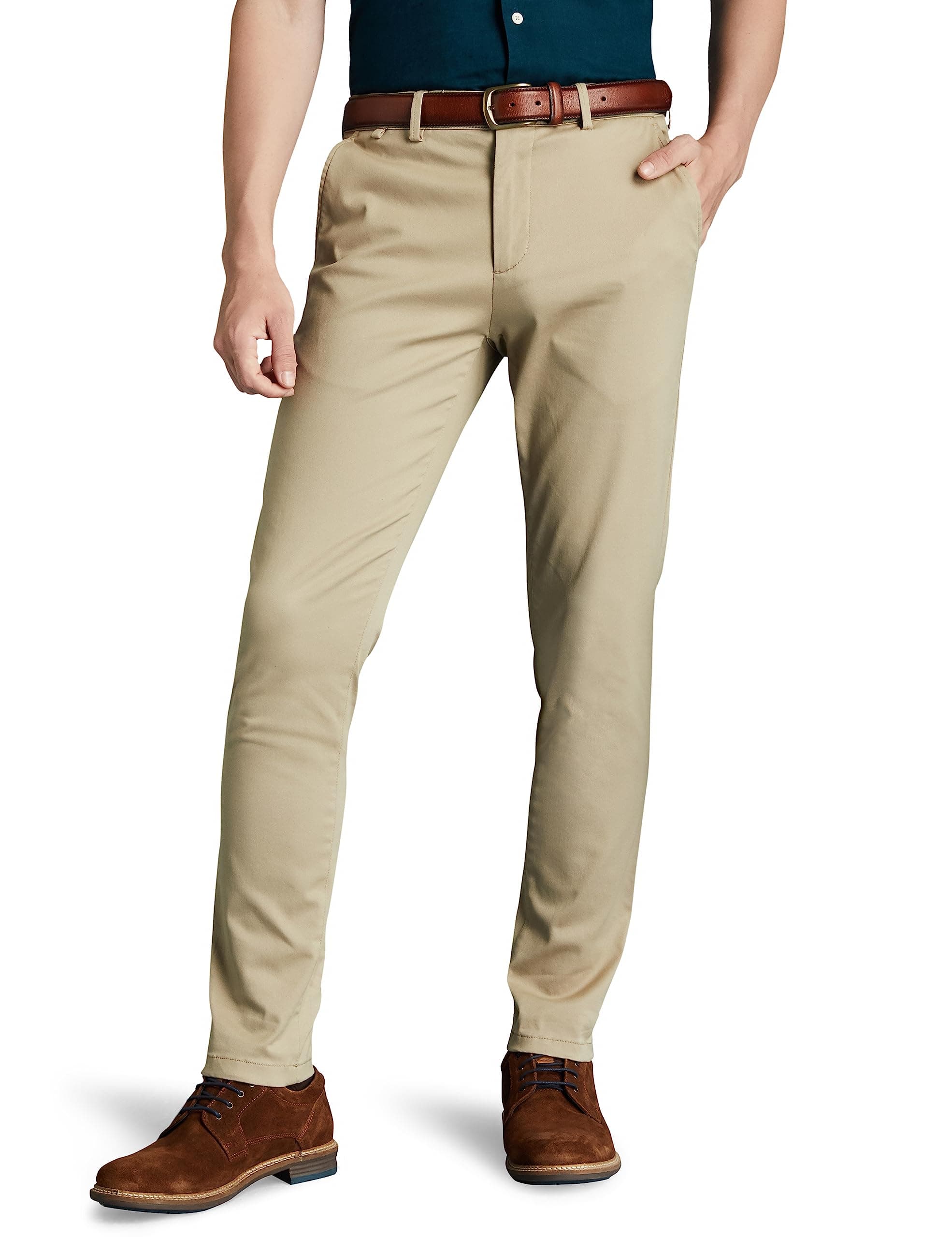 Men's Slim Fit Flexi Waist Casual Pants | Stretchable Chinos | Stylish Office Fashion Trousers